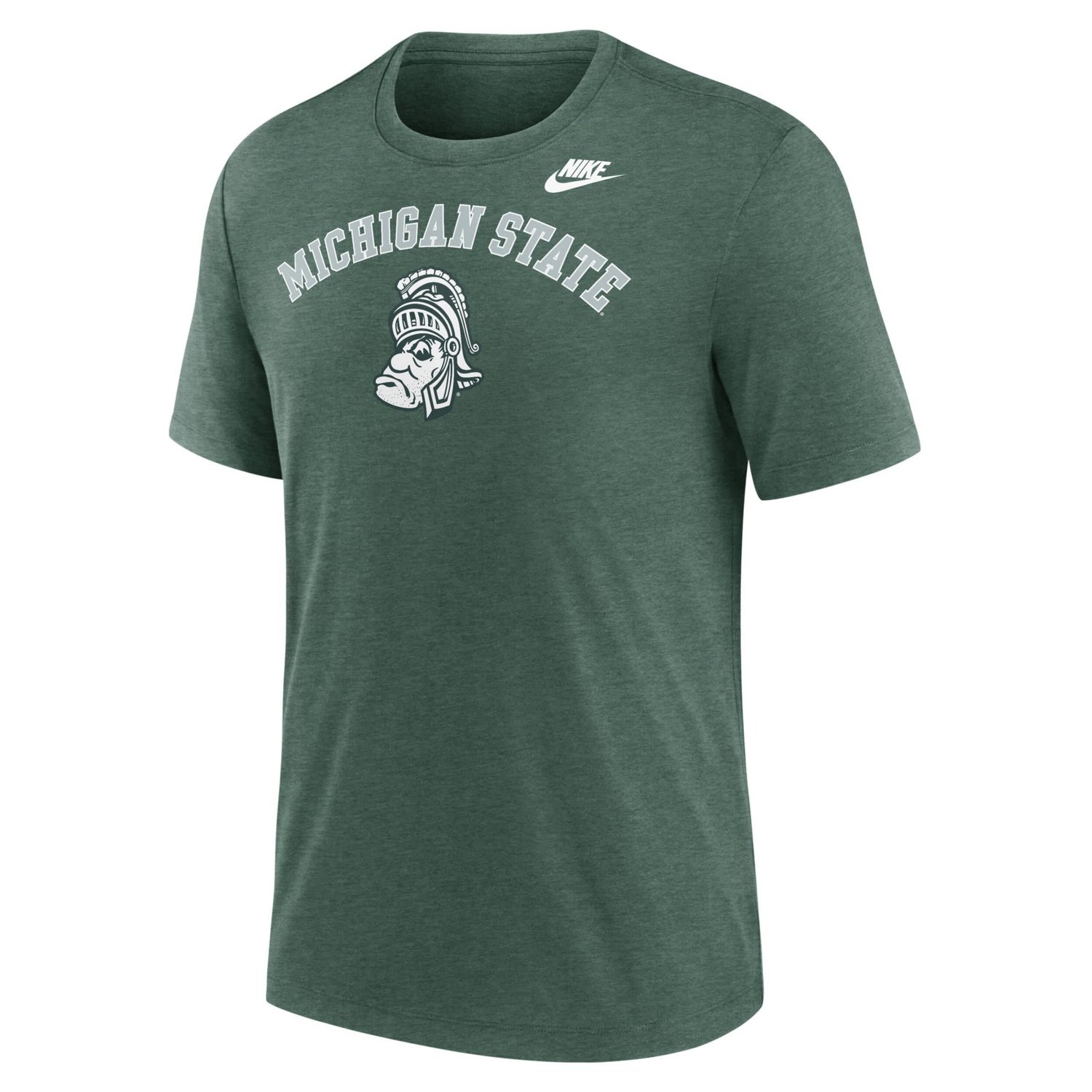 Nike Heather Light Michigan State Spartans Legacy Arch Tri-Blend T-Shirt