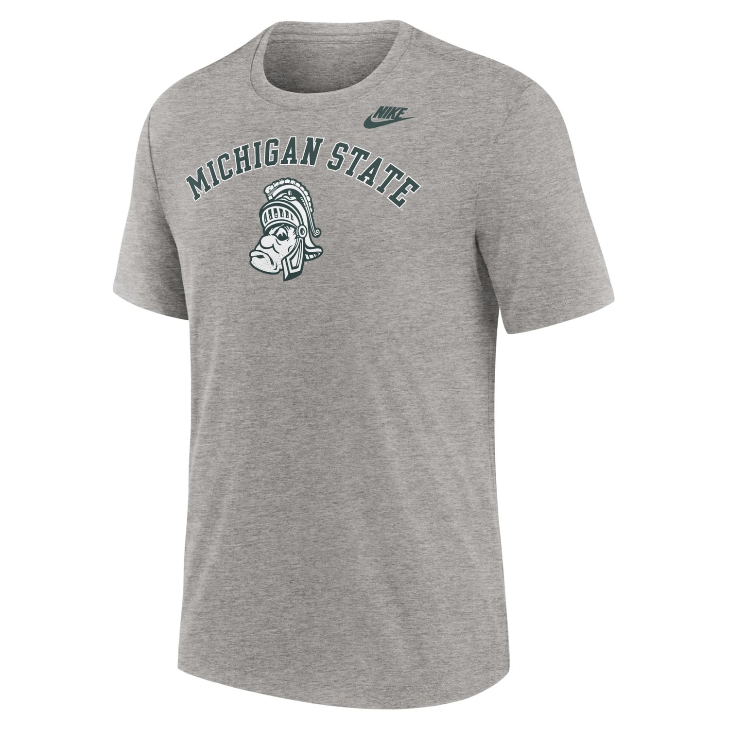 Nike Heather Light Michigan State Spartans Legacy Arch Tri-Blend T-Shirt