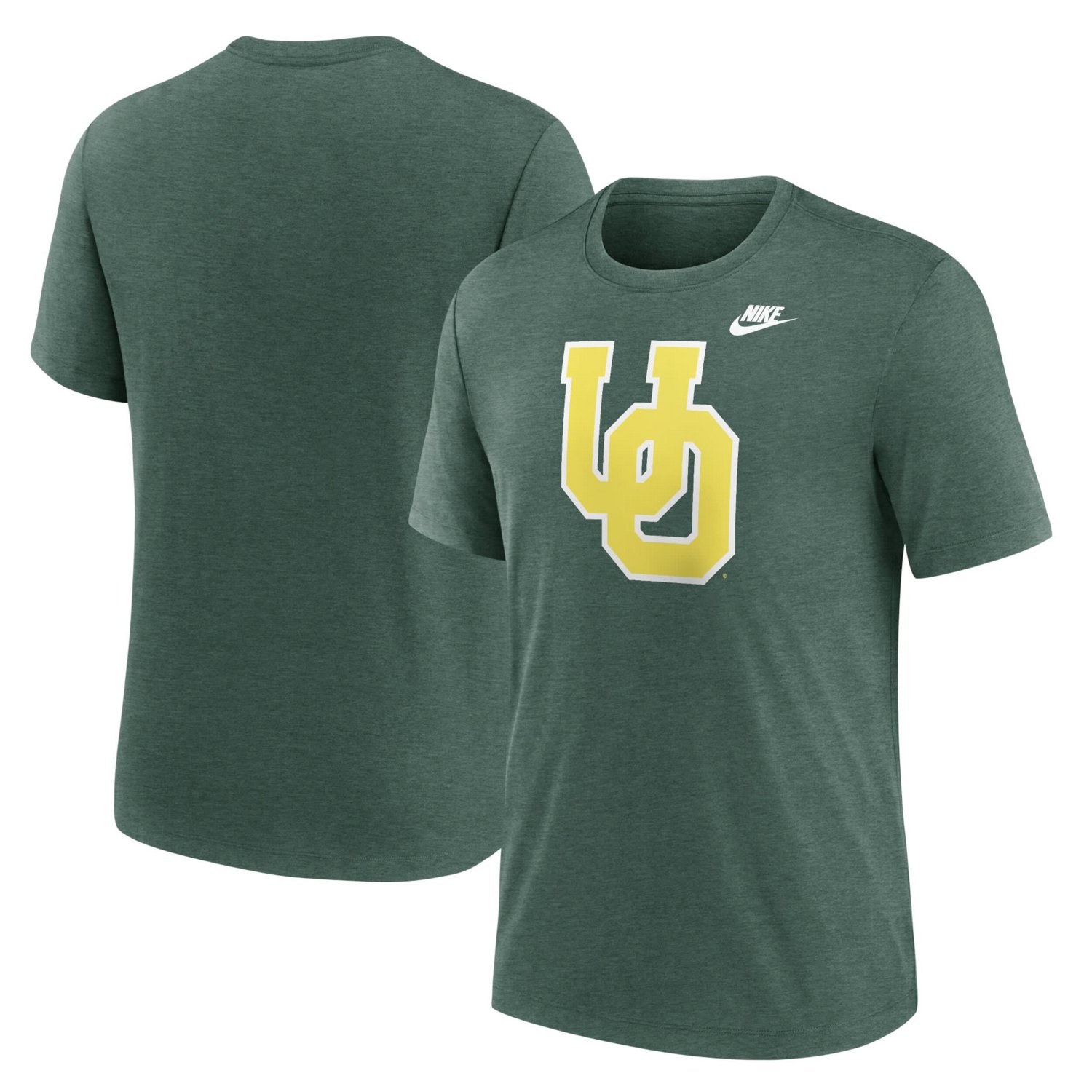 Nike Heather Oregon Ducks Blitz Legacy Primary Tri-Blend T-Shirt