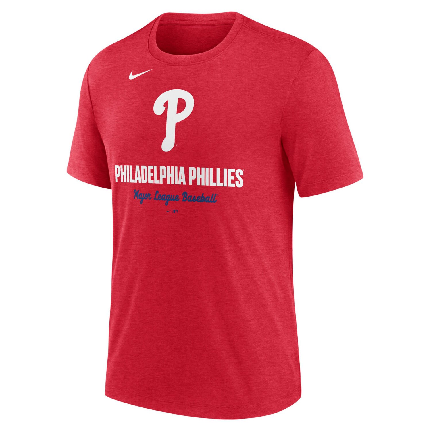 Nike Heather Philadelphia Phillies Logo Tri-Blend T-Shirt - view number 2