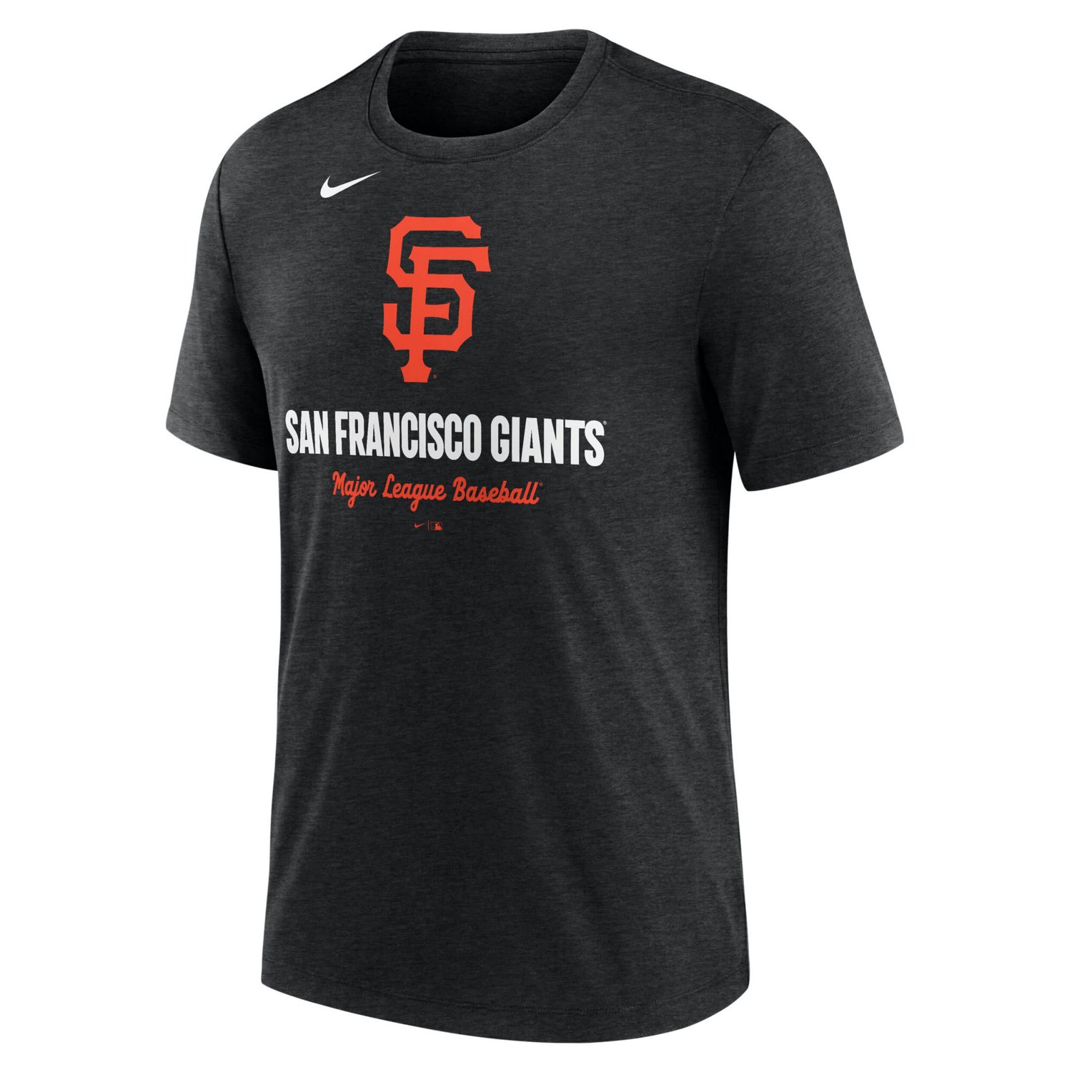Nike Heather San Francisco Giants Logo Tri-Blend T-Shirt - view number 2