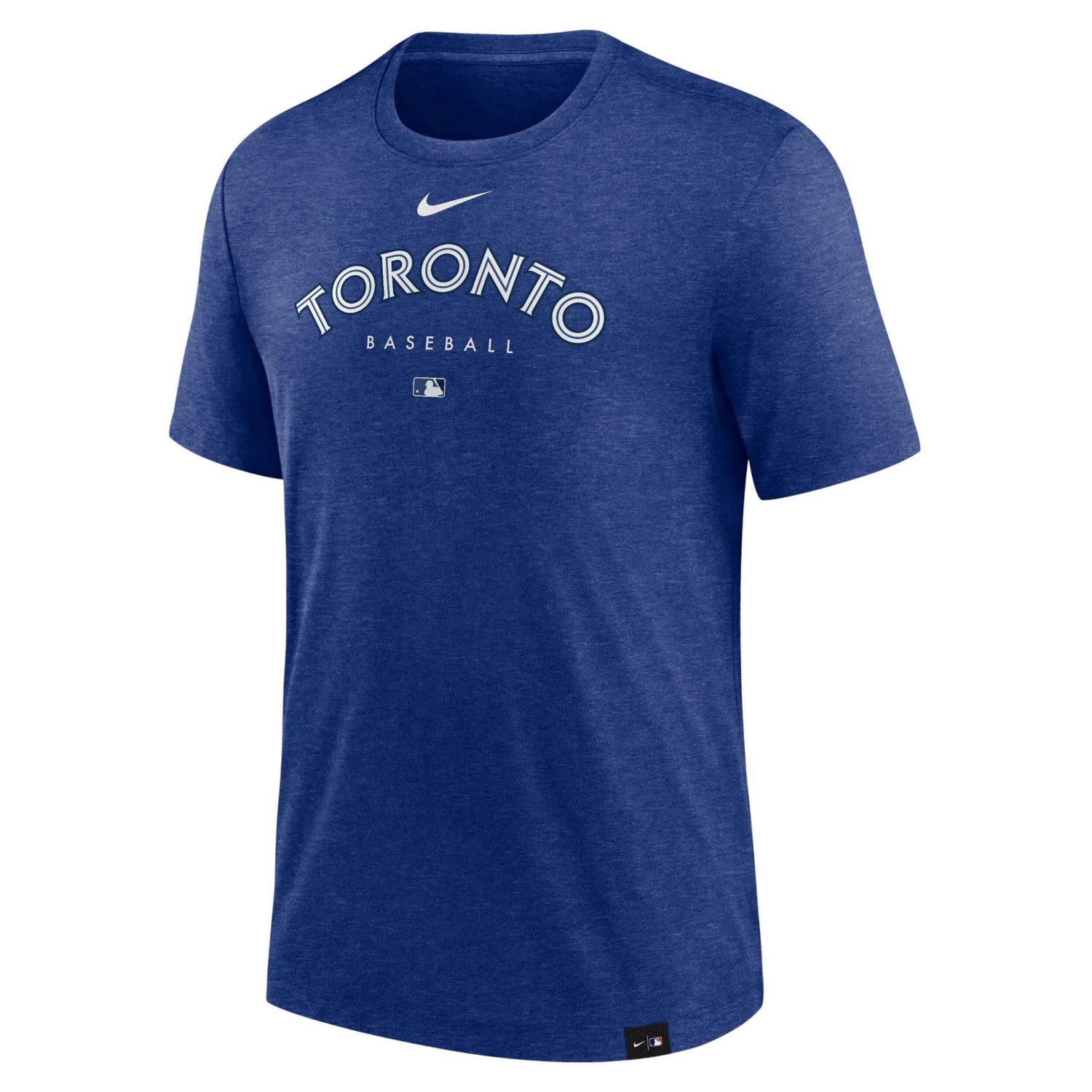 Nike Heather Toronto Blue Jays Authentic Collection Early Work Tri-Blend Performance T-Shirt - view number 2