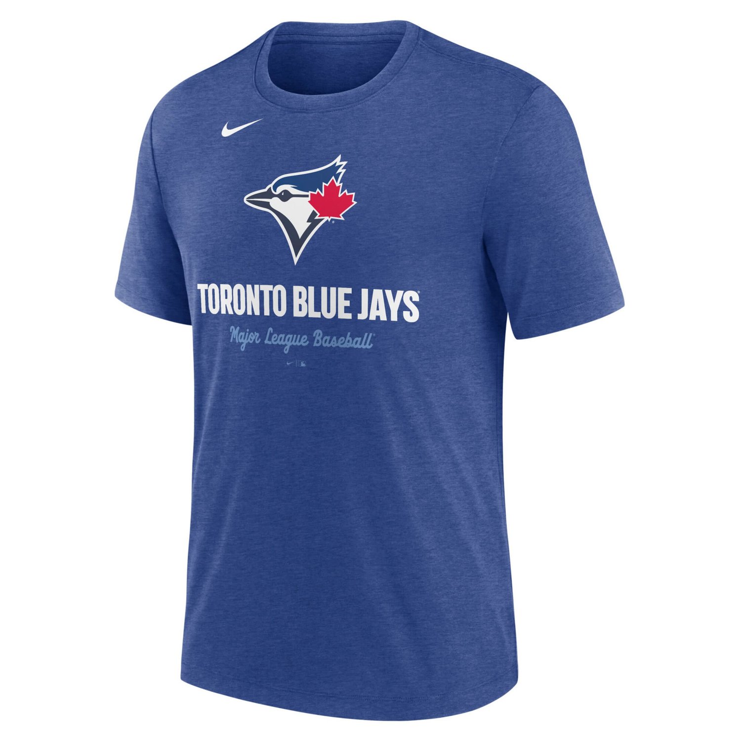 Nike Heather Toronto Blue Jays Logo Tri-Blend T-Shirt - view number 2