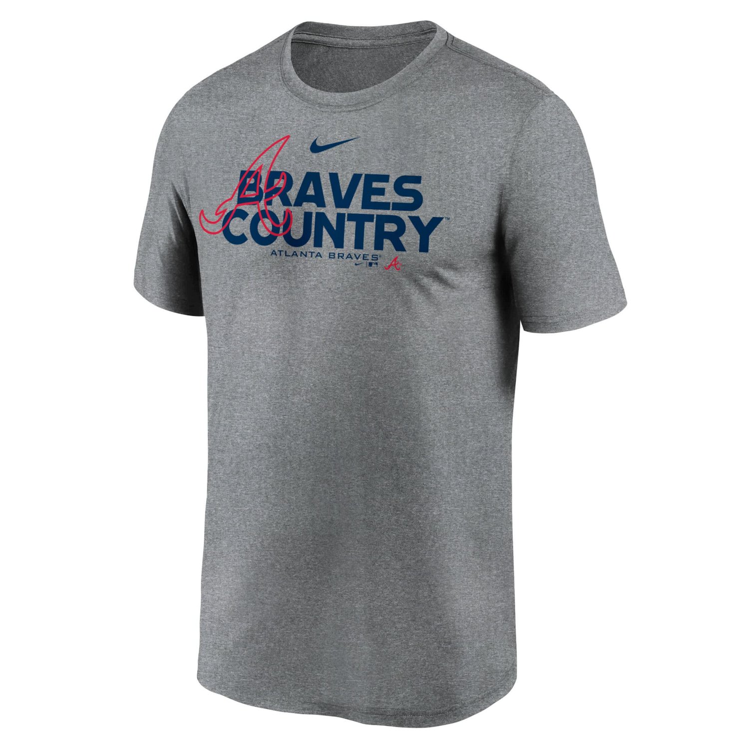 Nike Heathered Charcoal Atlanta Braves Local Rep Legend Performance T-Shirt - view number 2