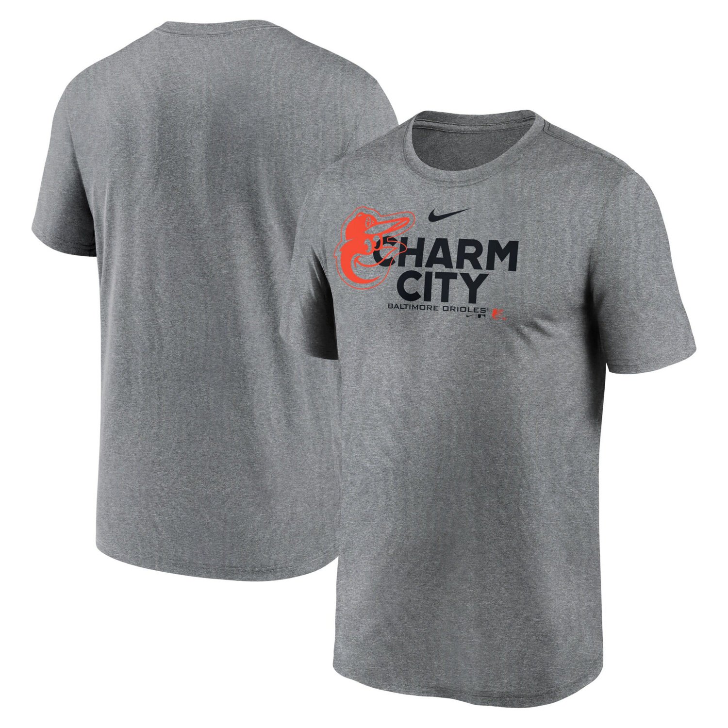 Nike Heathered Charcoal Baltimore Orioles Local Rep Legend Performance T-Shirt - view number 1