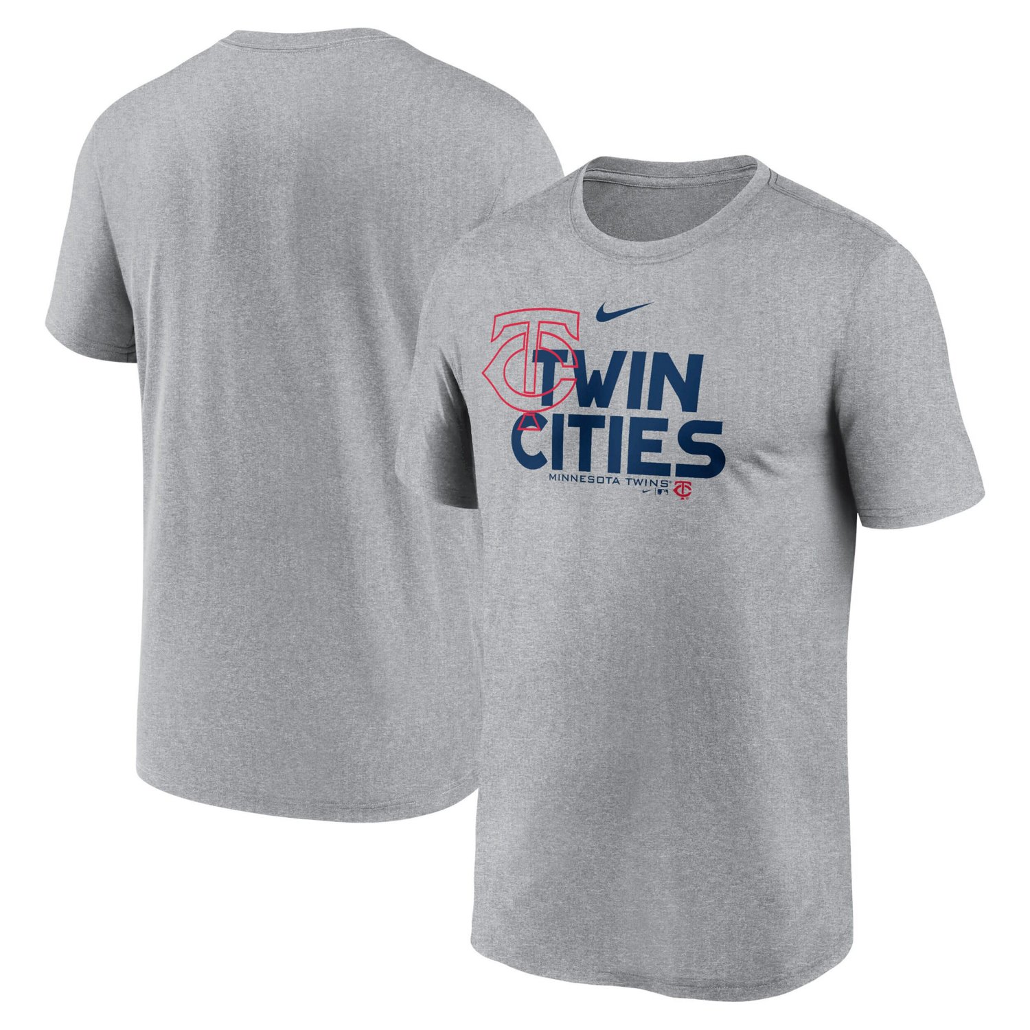 Nike Heathered Charcoal Minnesota Twins Local Rep Legend Performance T-Shirt