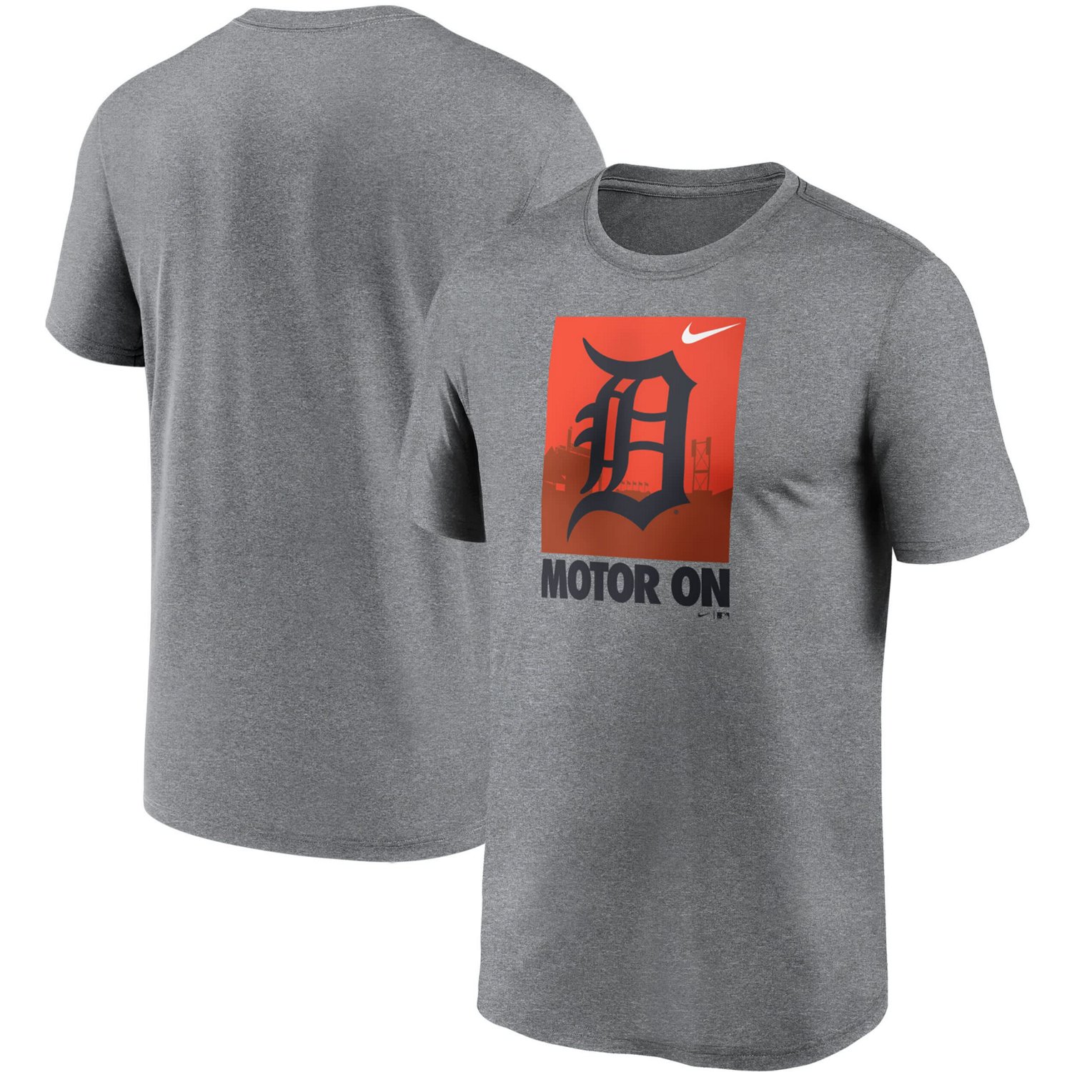 Nike Heathered Gray Detroit Tigers Local Logo Legend T-Shirt