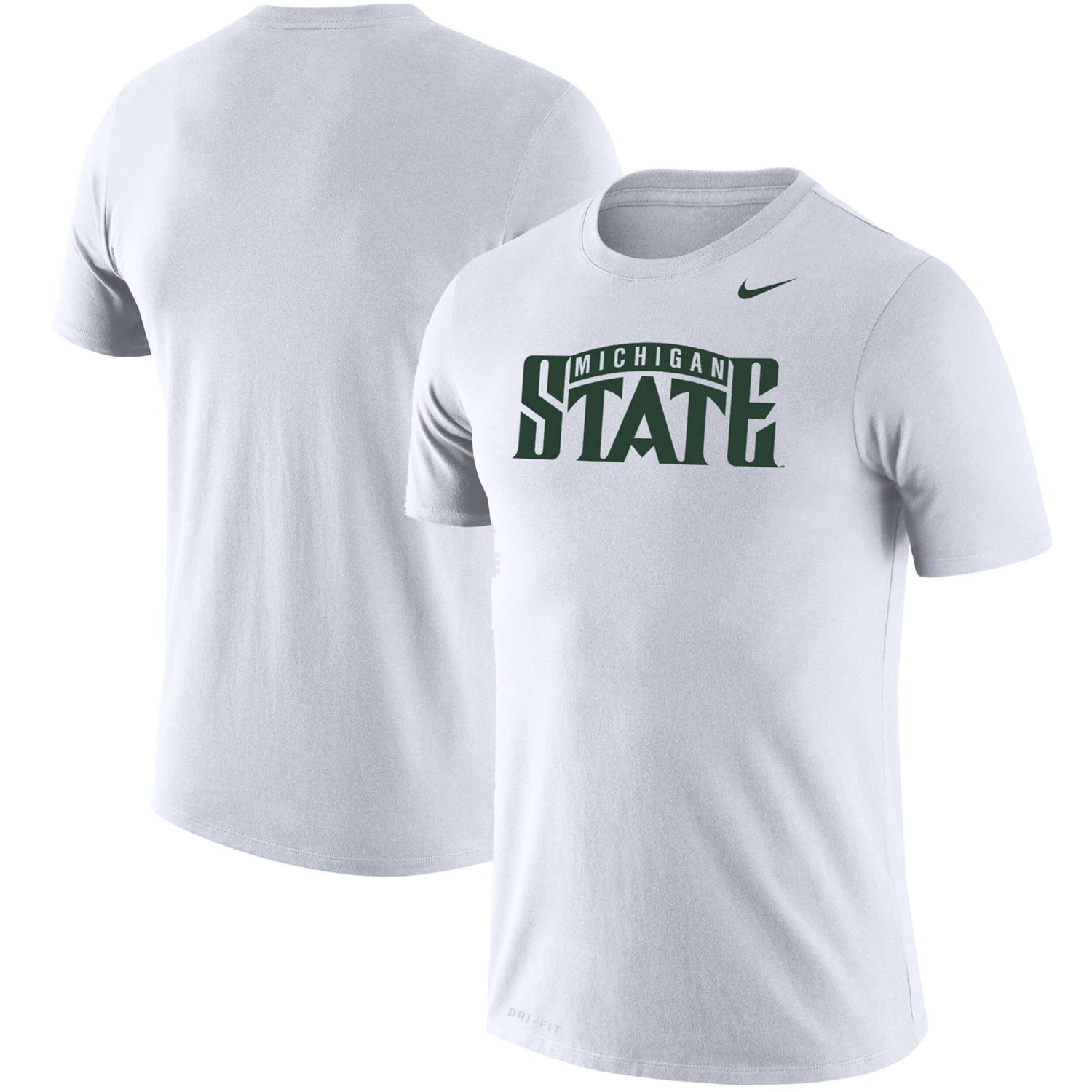 Nike Heathered Gray Michigan State Spartans School Logo Legend Performance T-Shirt