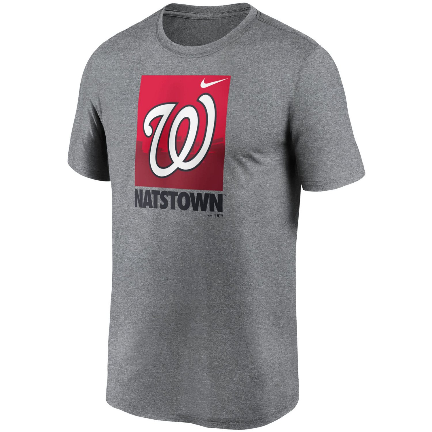Nike Heathered Gray Washington Nationals Local Logo Legend T-Shirt - view number 2