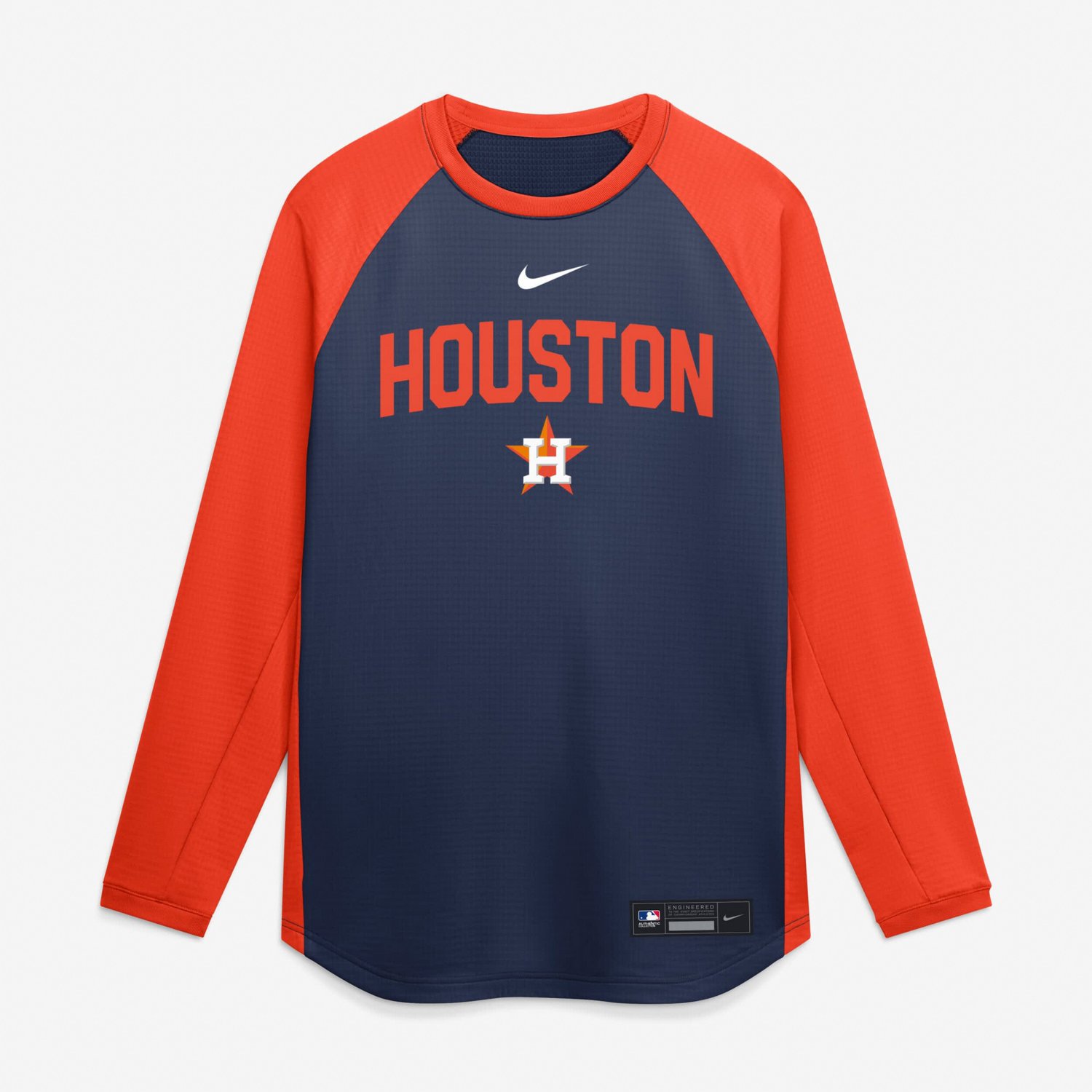 Nike Houston Astros Authentic Collection Raglan Dri-FIT Sweatshirt - view number 4