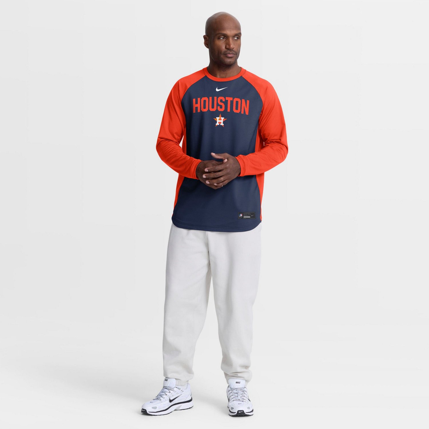 Nike Houston Astros Authentic Collection Raglan Dri-FIT Sweatshirt - view number 3