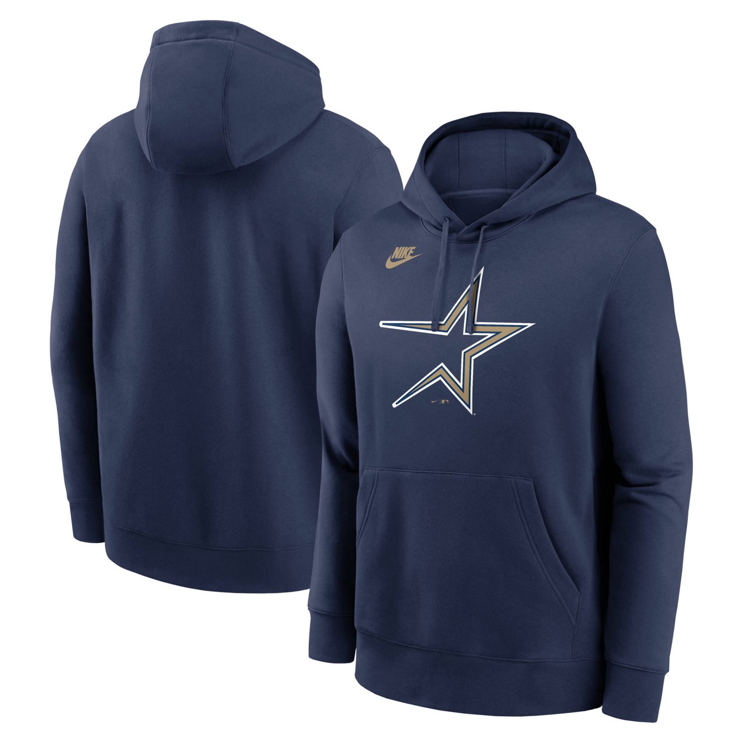 Nike Houston Astros Cooperstown Collection Logo Club Pullover Hoodie