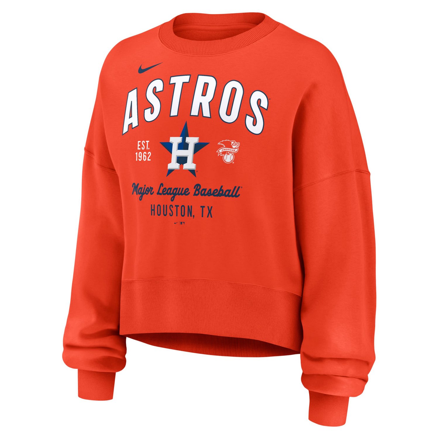 Nike Houston Astros Oversized High Hip Pullover Sweatshirt - view number 2