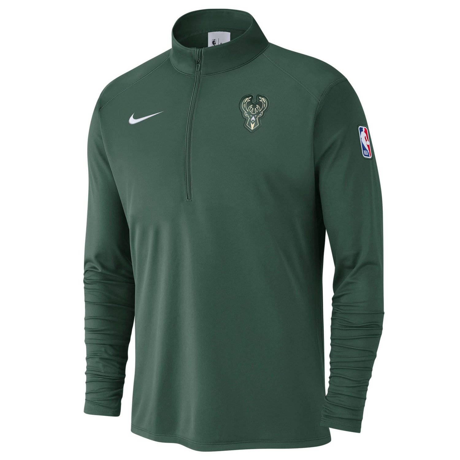 Nike Hunter Milwaukee Bucks 2024 25 Courtside Performance Half-Zip Top - view number 2
