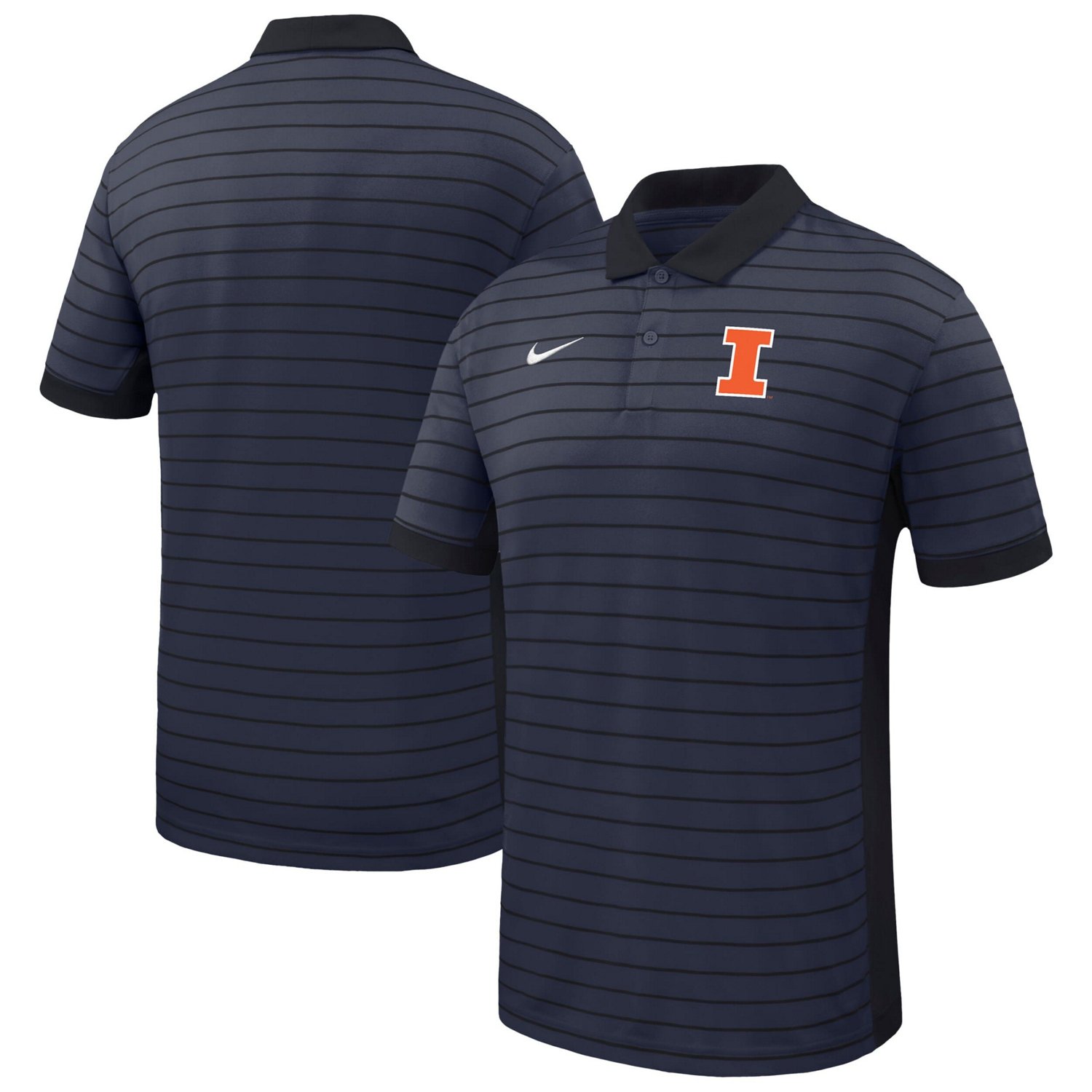 Nike Illinois Fighting Illini Victory Stripe Dri-FIT Polo
