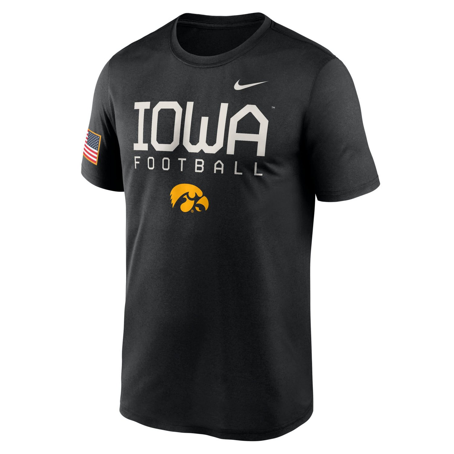 Nike Iowa Hawkeyes 2024 Military Appreciation Legend Performance T-Shirt - view number 2