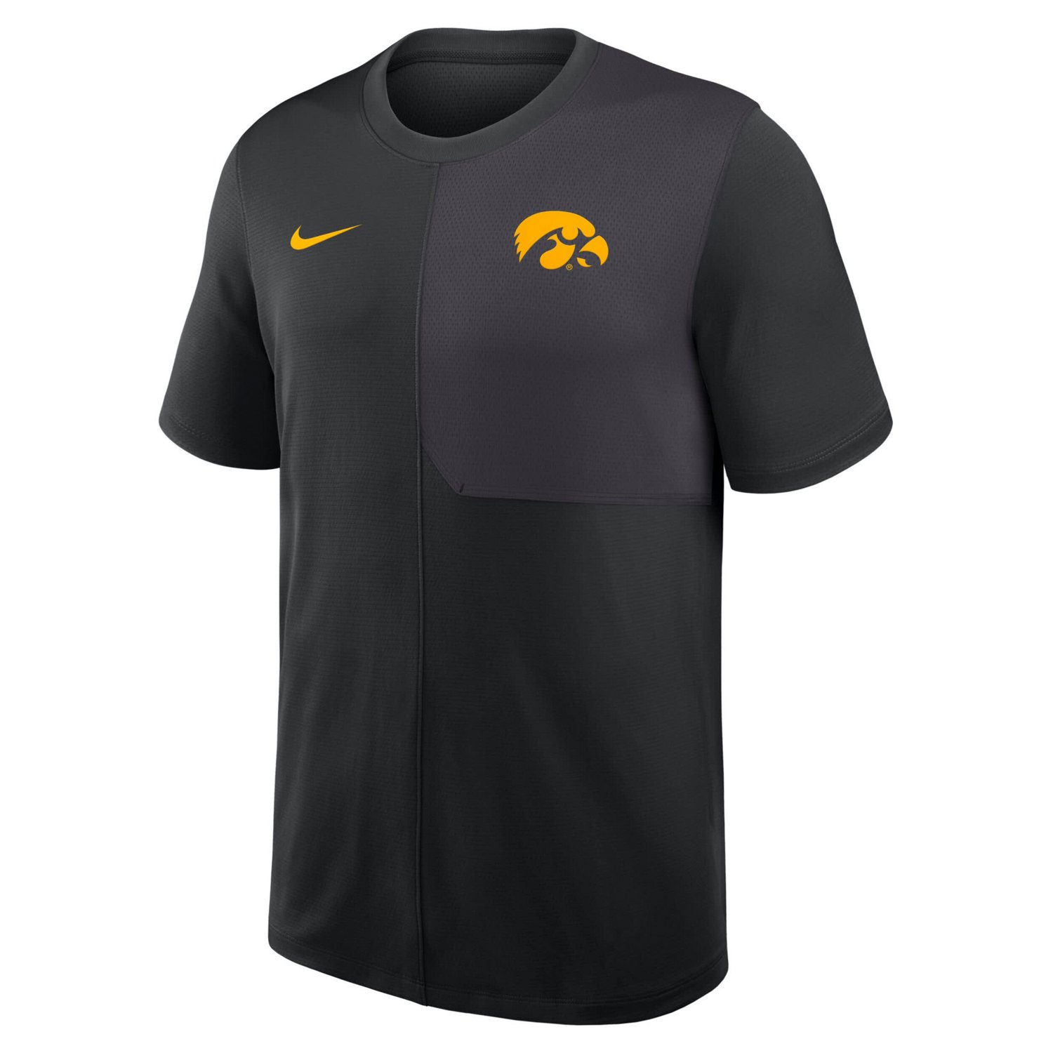 Nike Iowa Hawkeyes 2025 Sideline UV Performance Coach T-Shirt - view number 2