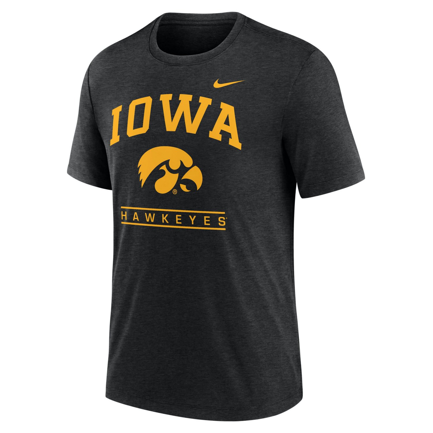 Nike Iowa Hawkeyes Arch Over Logo Tri-Blend T-Shirt - view number 2