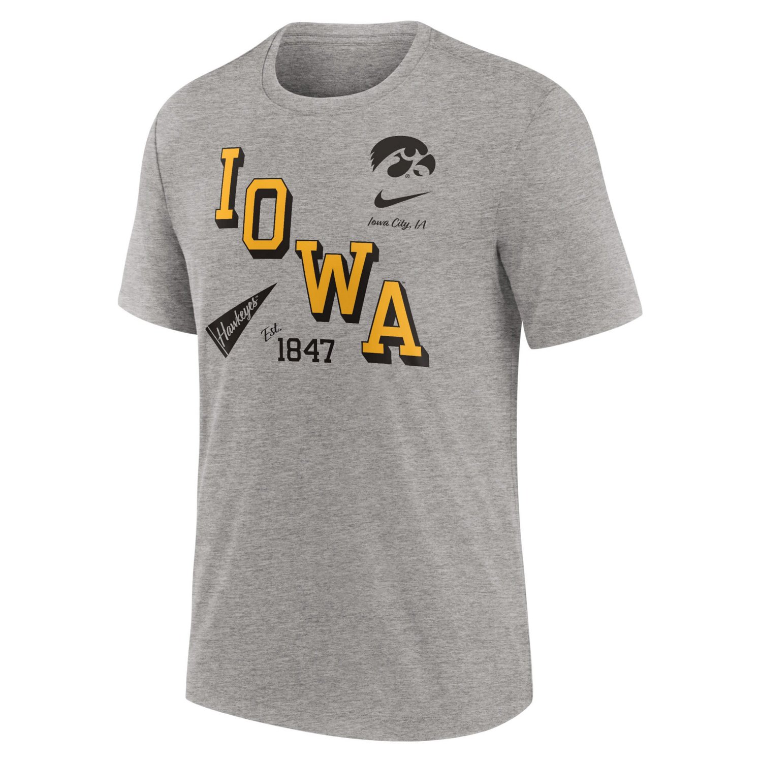 Nike Iowa Hawkeyes Blitz Roll Call Tri-Blend T-Shirt - view number 2