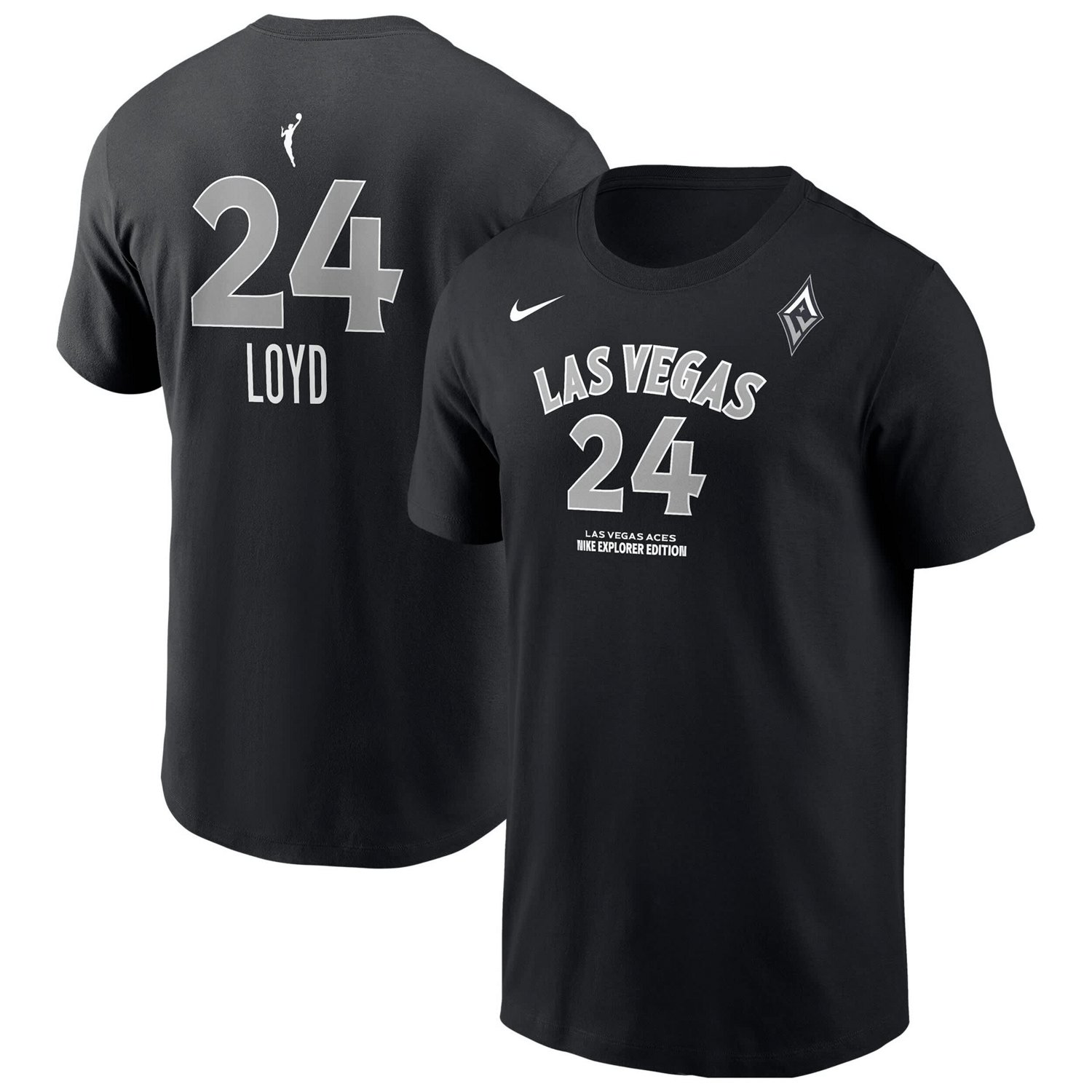 Nike Jewell Loyd Las Vegas Aces Explorer Edition Name  Number T-Shirt