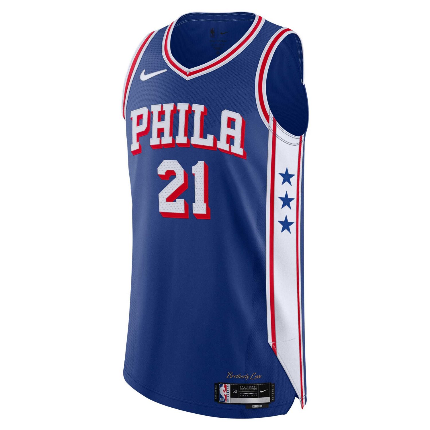 Nike Joel Embiid Philadelphia 76ers Authentic Jersey - Icon Edition                                                              - view number 2