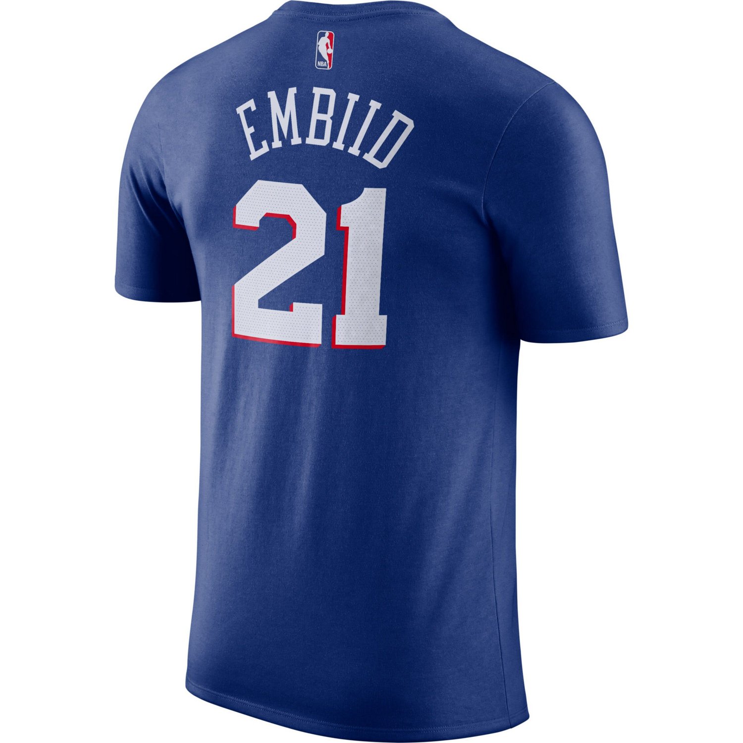 Nike Joel Embiid Philadelphia 76ers Player Name  Number Performance T-Shirt