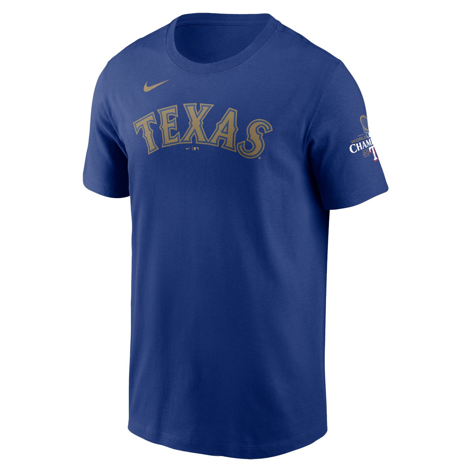 Nike Jose Leclerc Texas Rangers 2024 Gold Collection Name  Number T-Shirt                                                        - view number 2