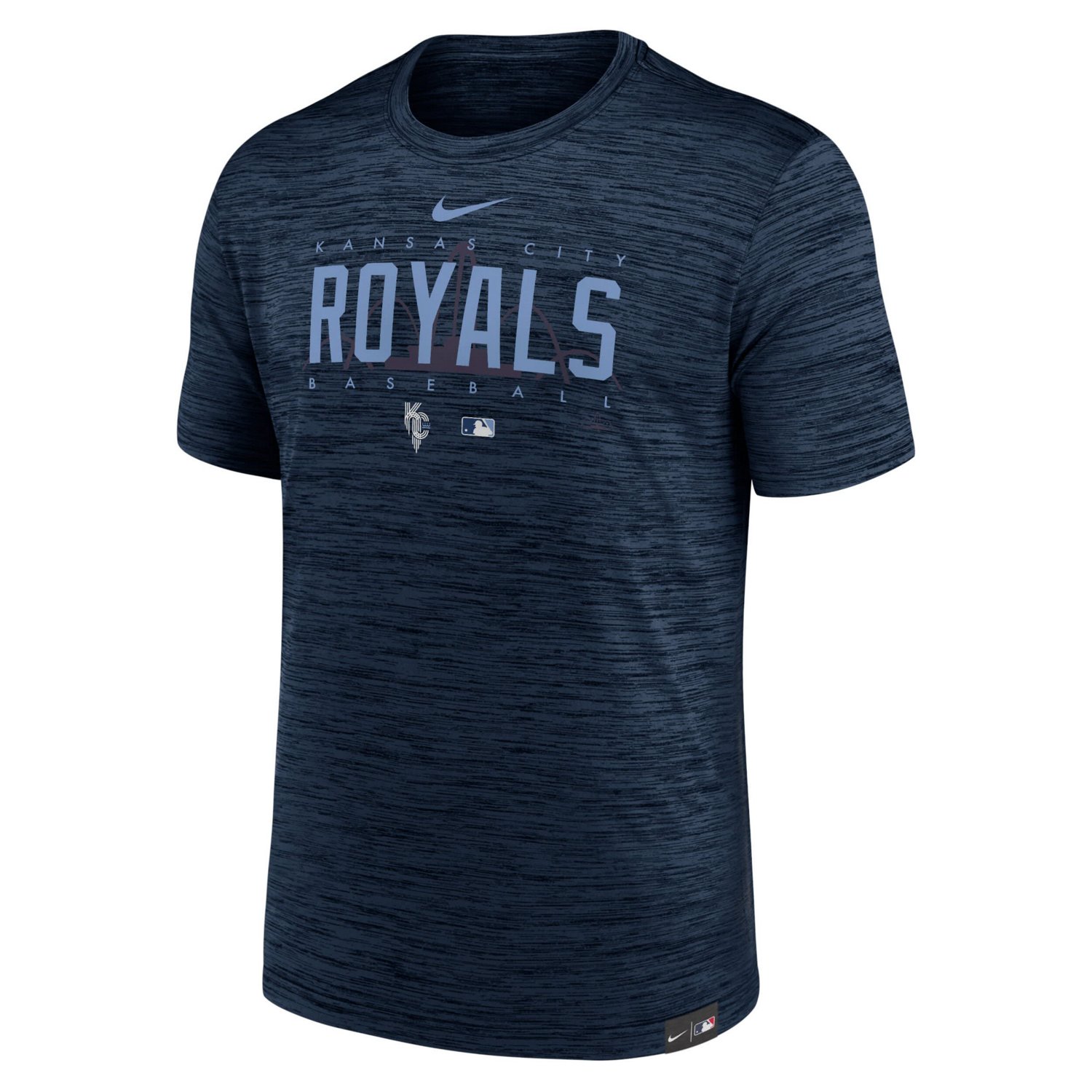 Nike Kansas City Royals City Connect Velocity Practice Performance T-Shirt                                                       - view number 2