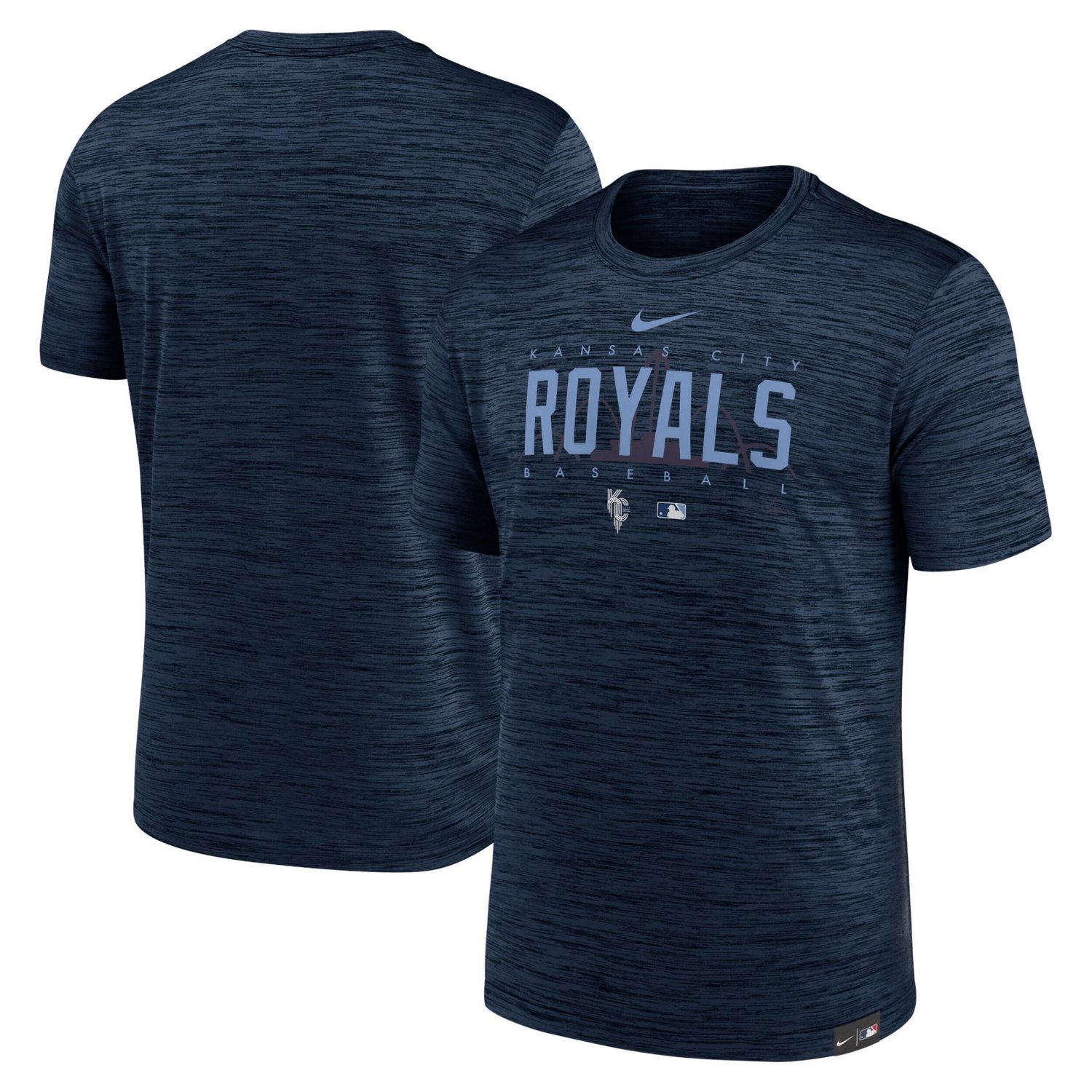 Nike Kansas City Royals City Connect Velocity Practice Performance T-Shirt                                                       - view number 1