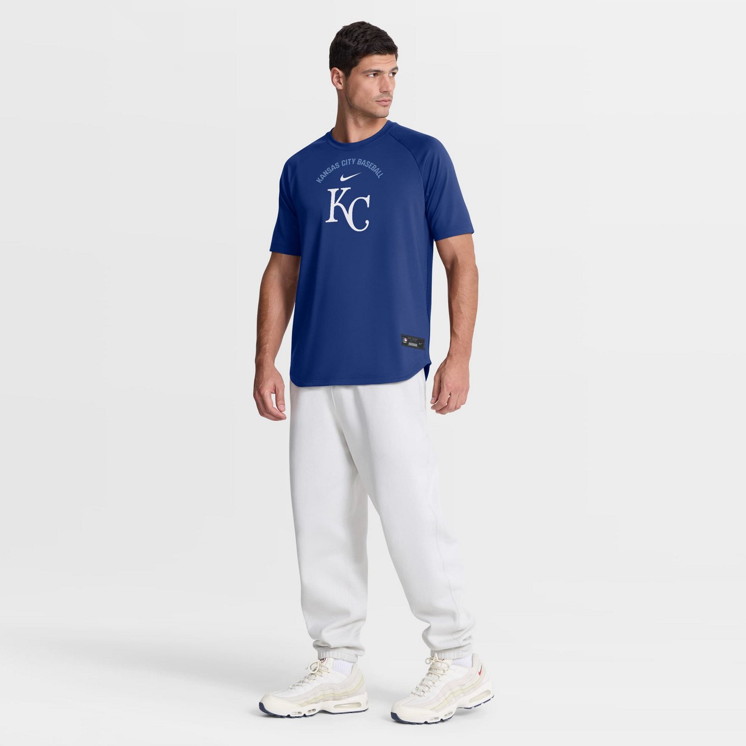 Nike Kansas City s Authentic Collection Batting Practice Pre-Game Raglan Dri-FIT Top - view number 3