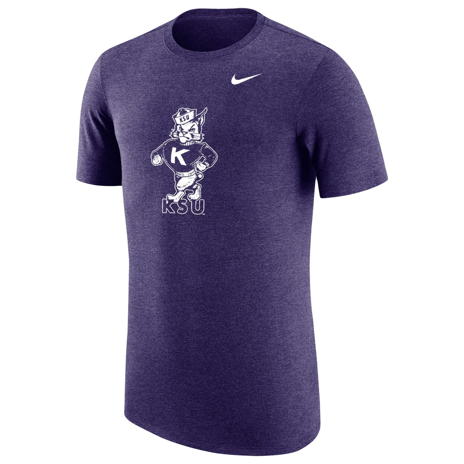 Nike Kansas State Wildcats Vintage Logo Tri-Blend T-Shirt - view number 2