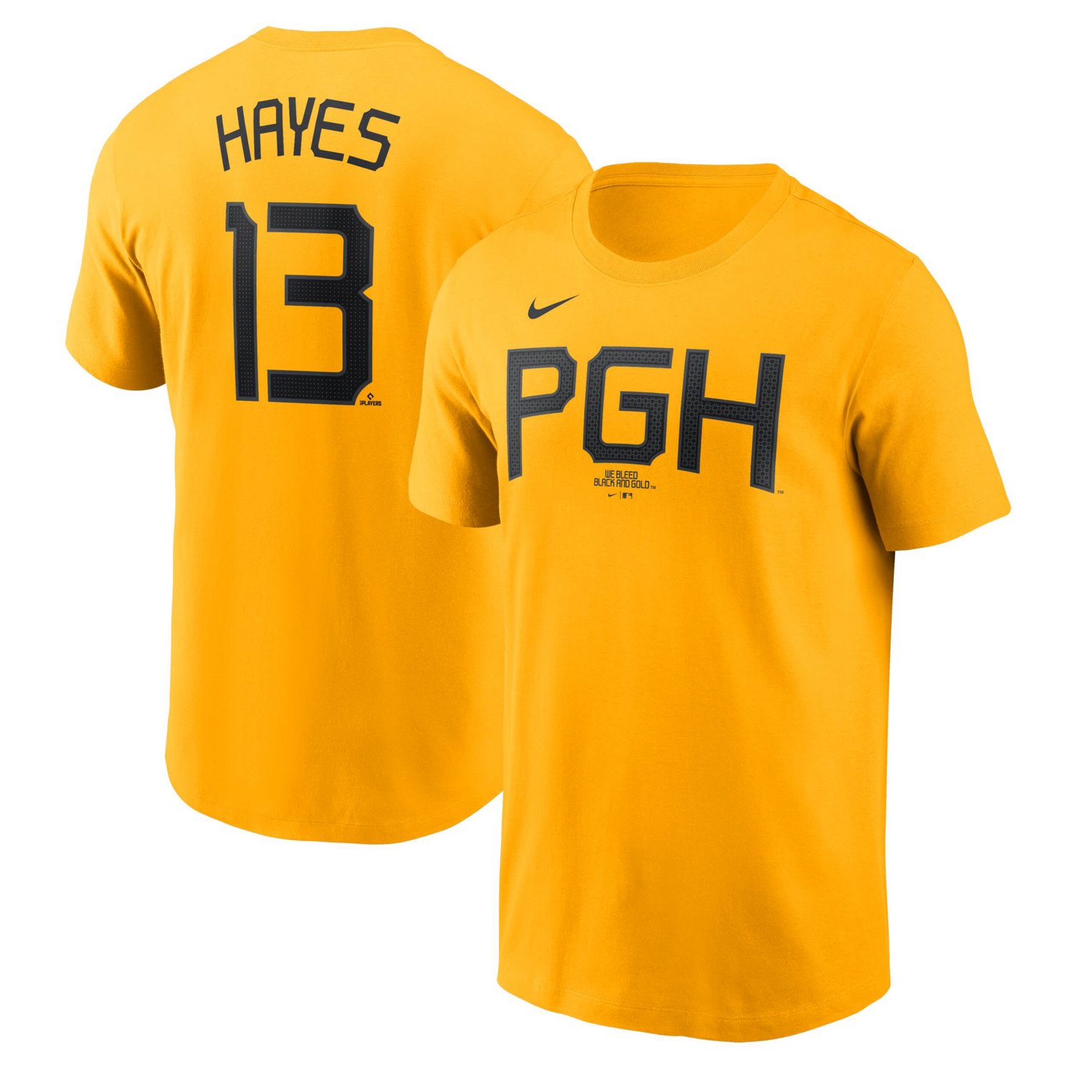Nike Ke'Bryan Hayes Pittsburgh Pirates Fuse City Connect Name  Number T-Shirt - view number 1