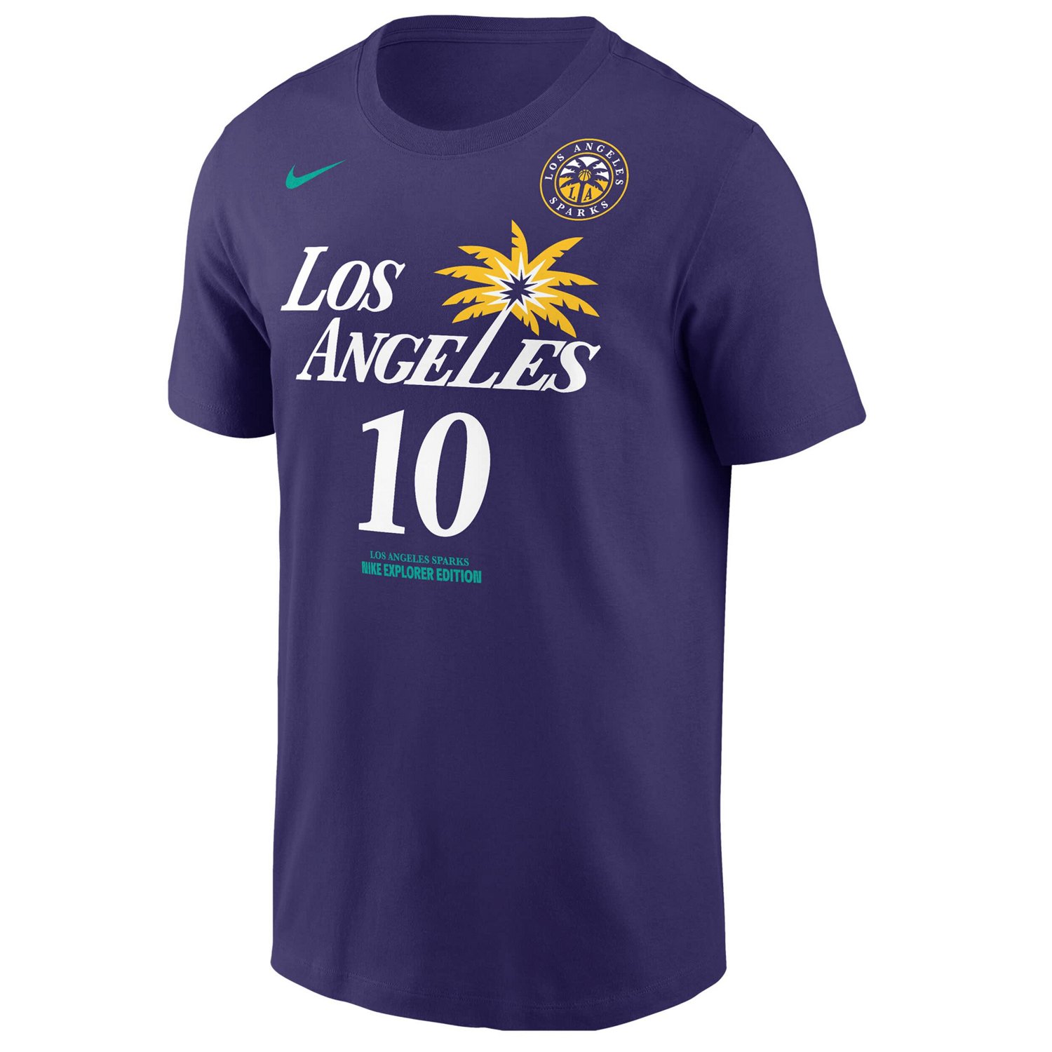 Nike Kelsey Los Angeles Sparks Explorer Edition Name  Number T-Shirt