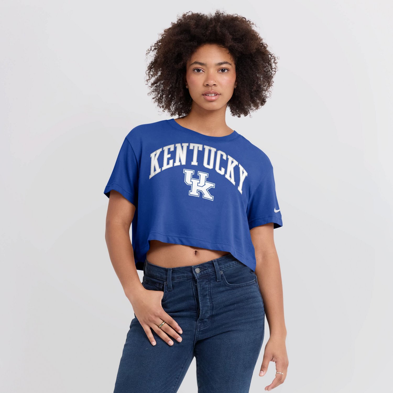 Nike Kentucky Wildcats Power Pursuit Athletic Prep Arch Performance Cropped T-Shirt