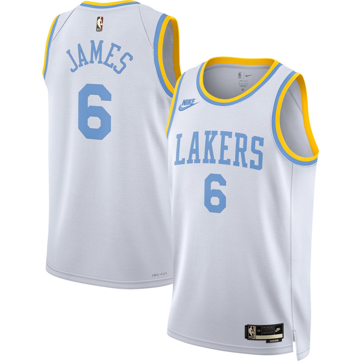 Nike LeBron James Los Angeles Lakers Swingman Jersey Classic Edition Academy