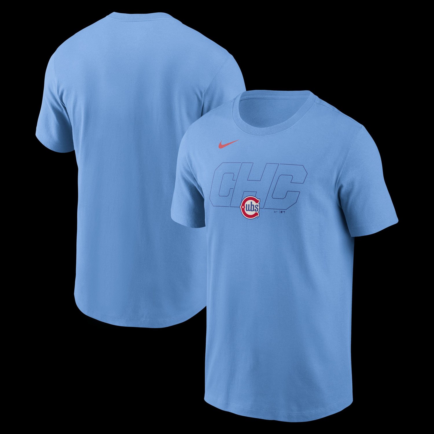 Nike Light Chicago Cubs Alternate Logo T-Shirt