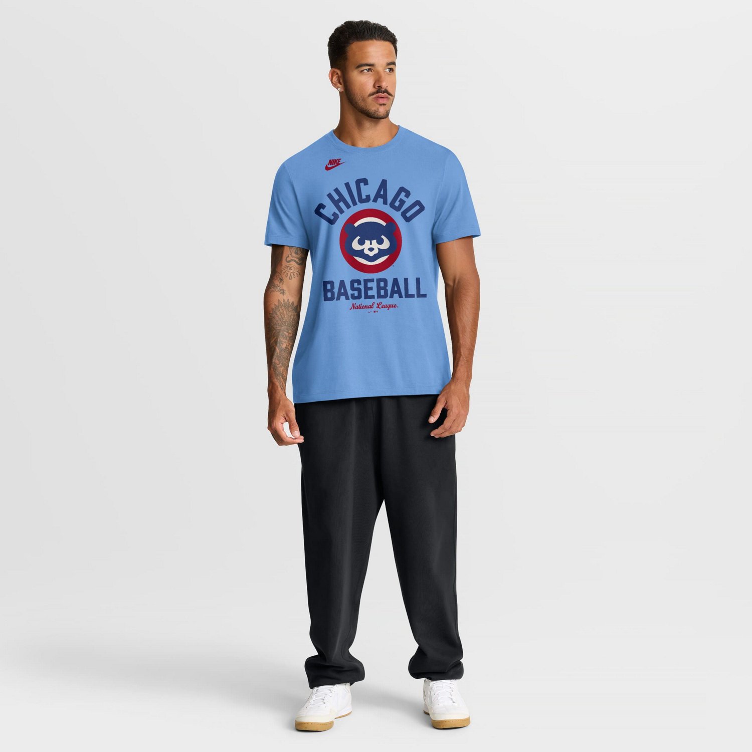 Nike Light Chicago Cubs Cooperstown Collection T-Shirt - view number 3