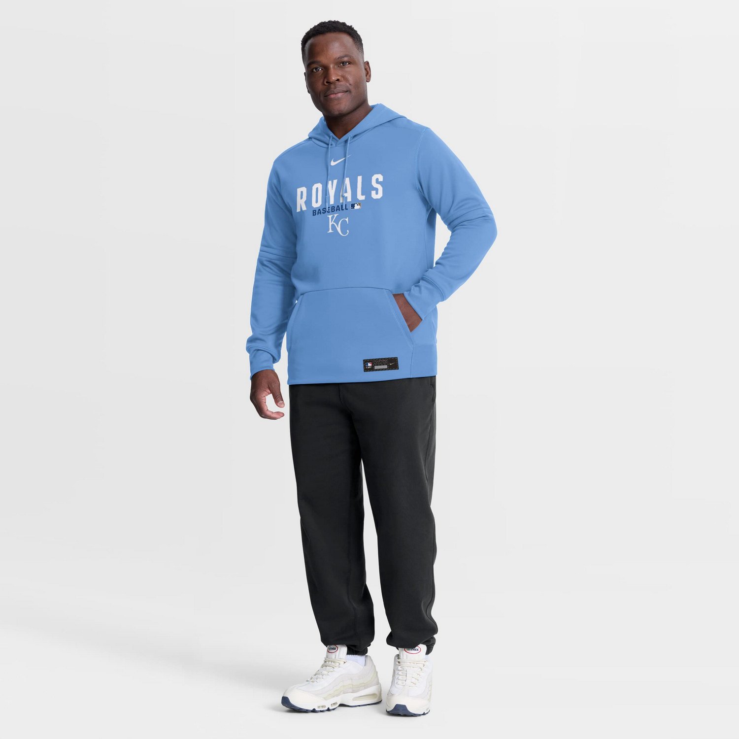 Nike Light Kansas City Royals Authentic Collection Therma-FIT Hoodie - view number 3