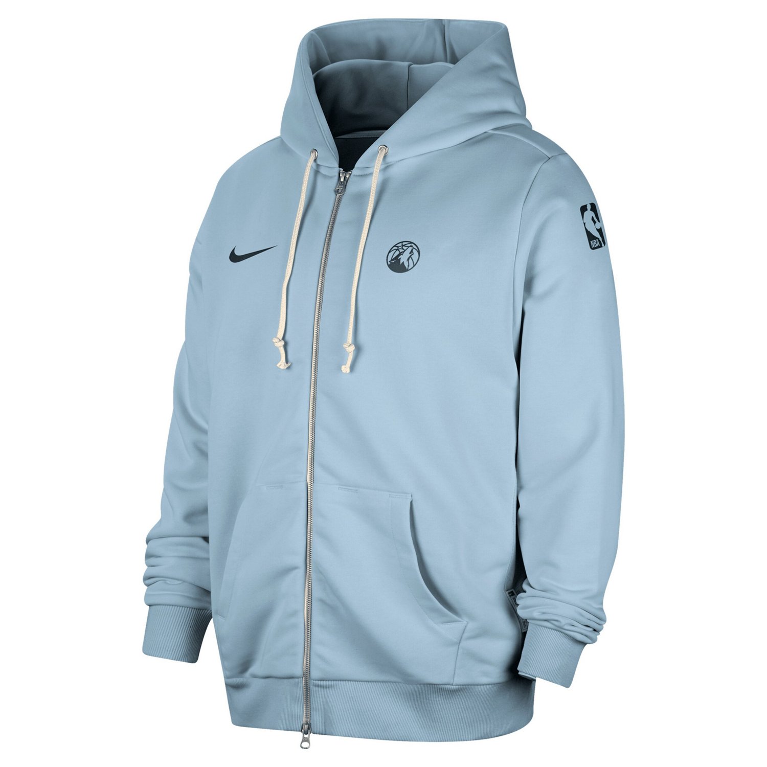 Nike Light Minnesota Timberwolves Authentic Standard Issue Full-Zip Hoodie Jacket                                                - view number 2