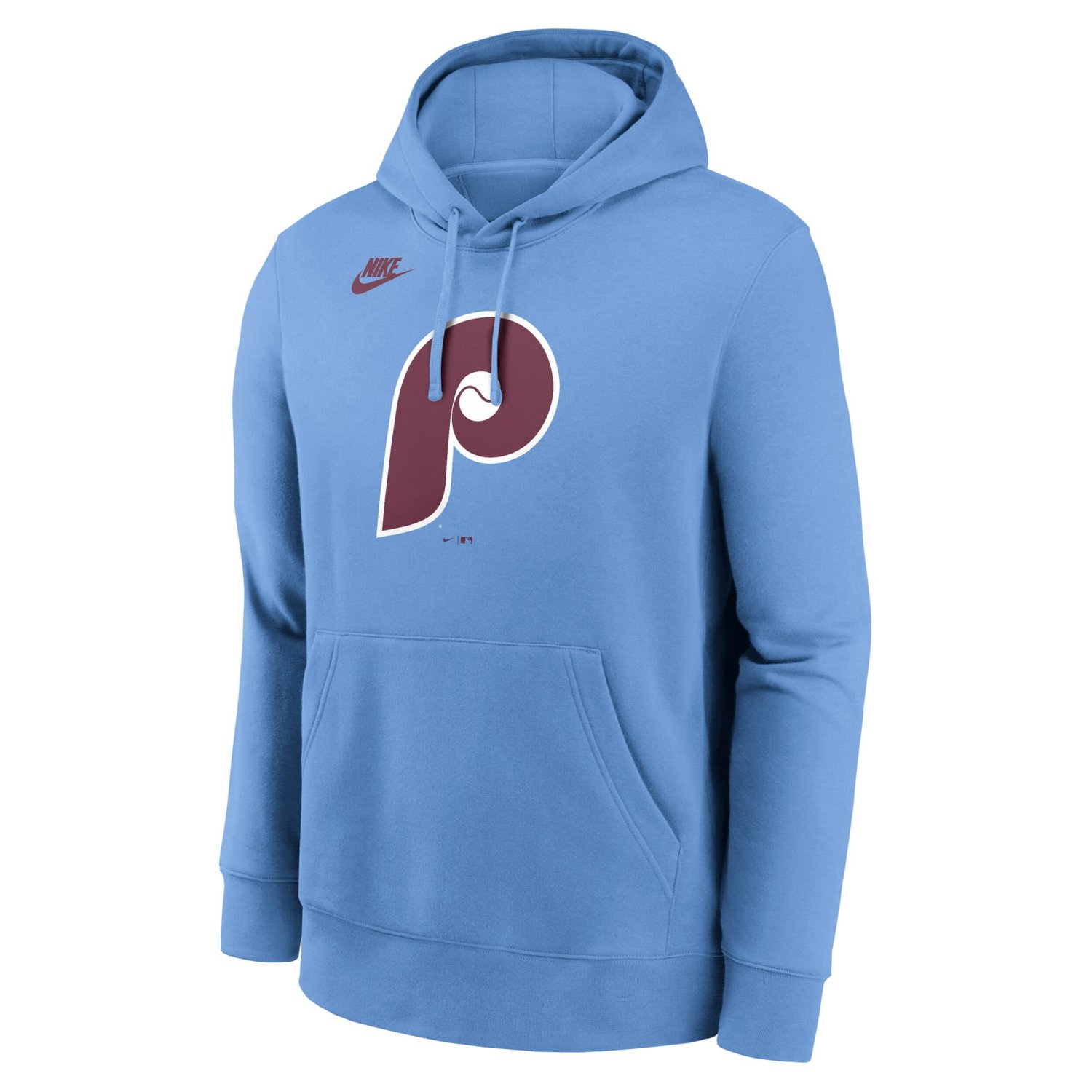 Nike Light Philadelphia Phillies Cooperstown Collection Logo Club Pullover Hoodie - view number 2