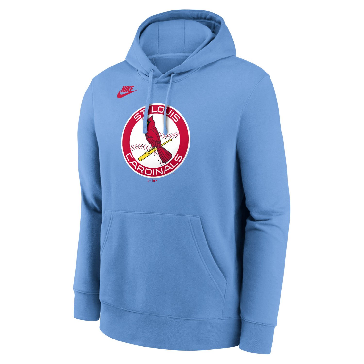 Nike Light St Louis Cardinals Cooperstown Collection Logo Club Pullover Hoodie - view number 2