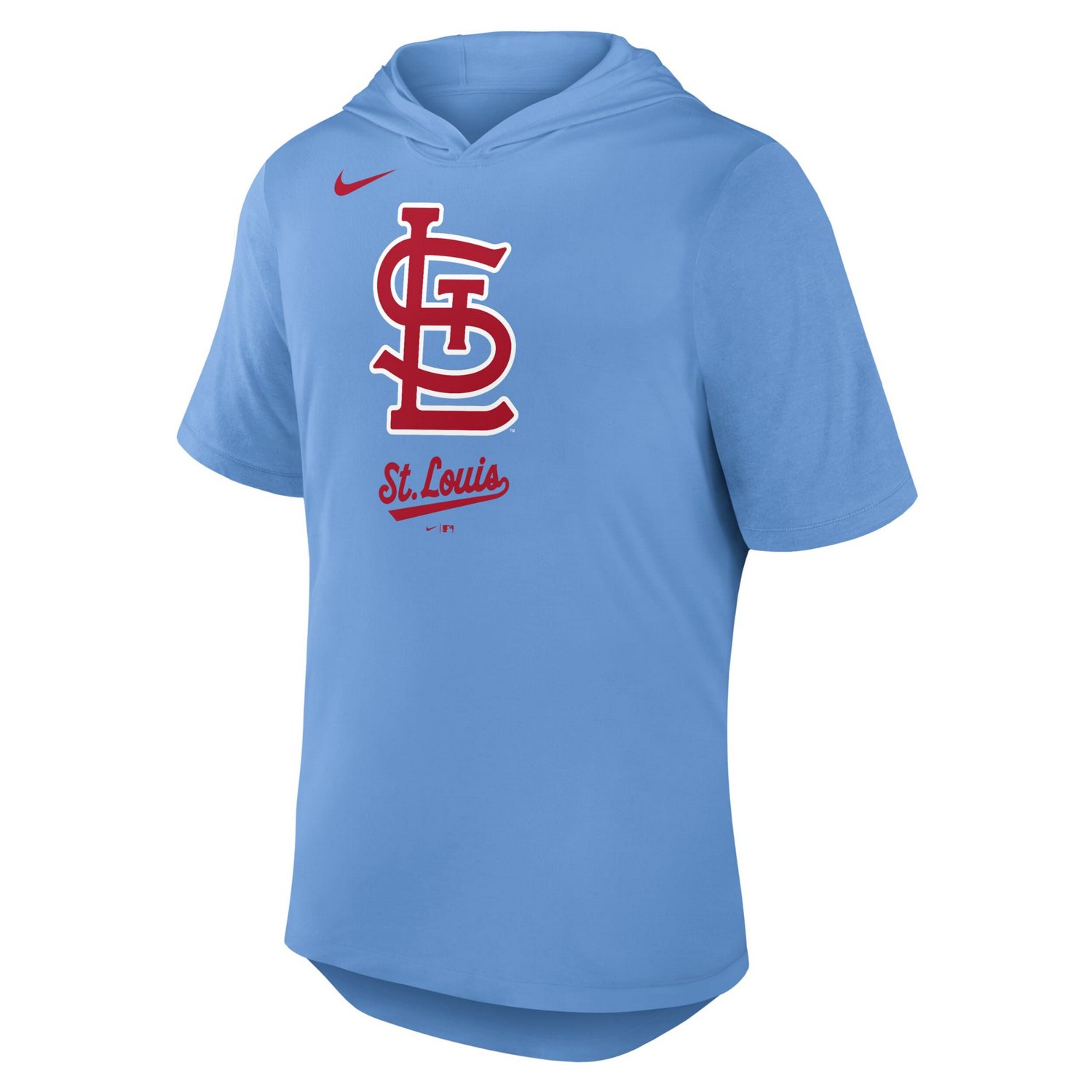 Nike Light St Louis Cardinals Tri-Blend Hoodie T-Shirt - view number 2