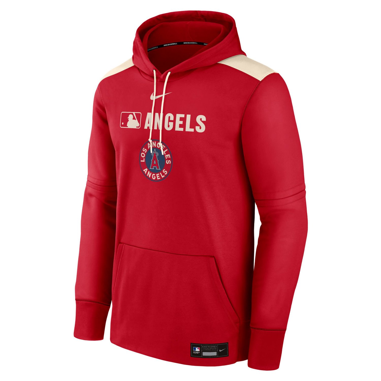 Nike Los Angeles Angels Authentic Collection City Connect Therma Pullover Hoodie - view number 2