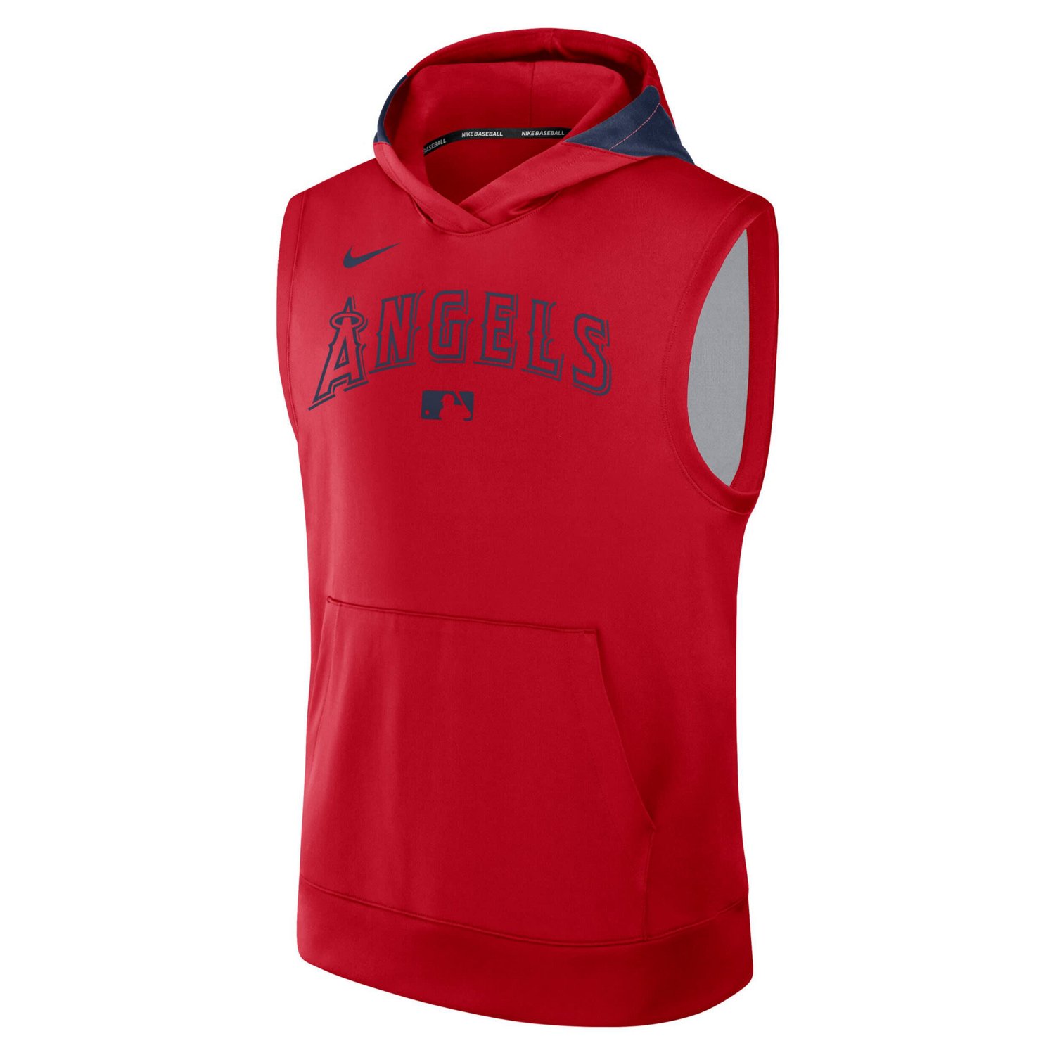 Nike Los Angeles Angels Authentic Collection Performance Sleeveless Pullover Hoodie                                              - view number 2