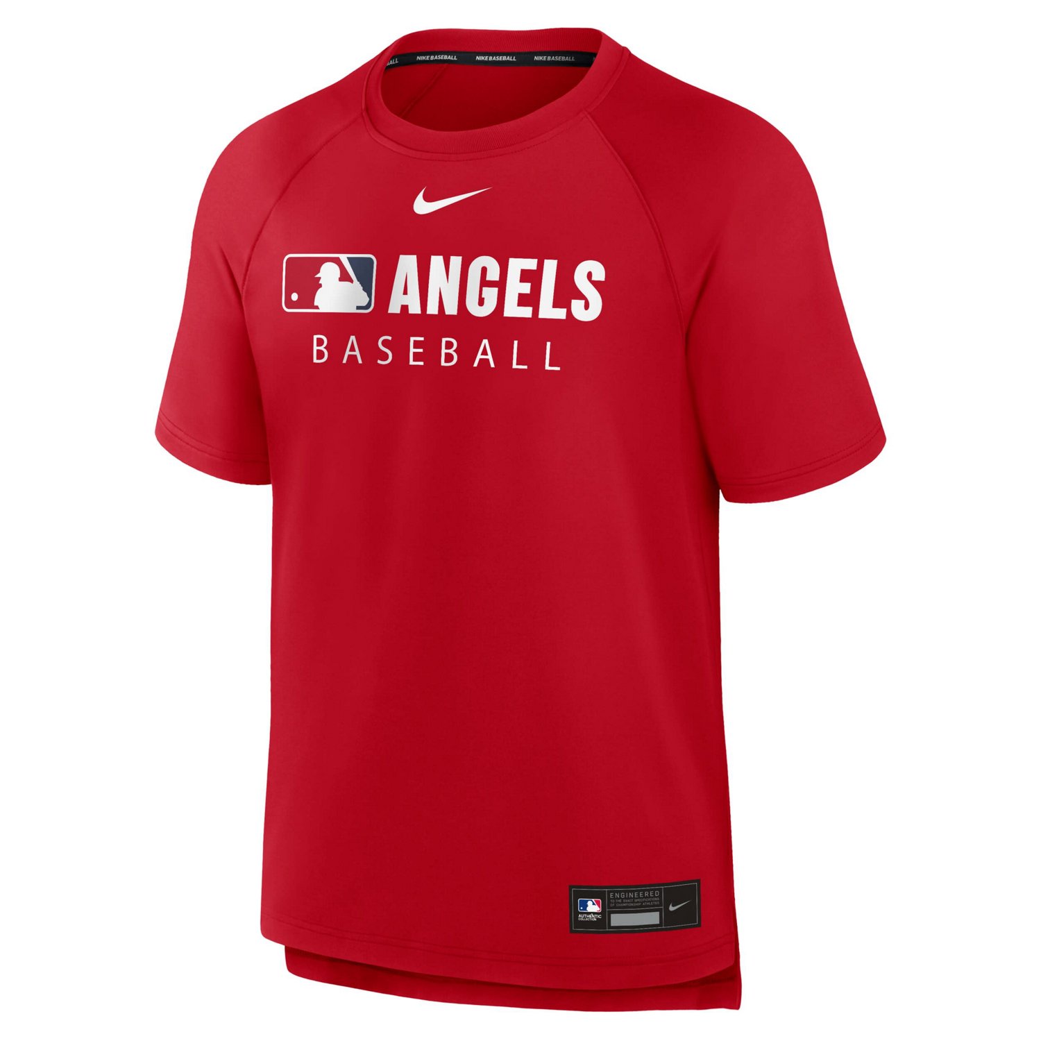Nike Los Angeles Angels Authentic Collection Pregame Raglan Performance T-Shirt