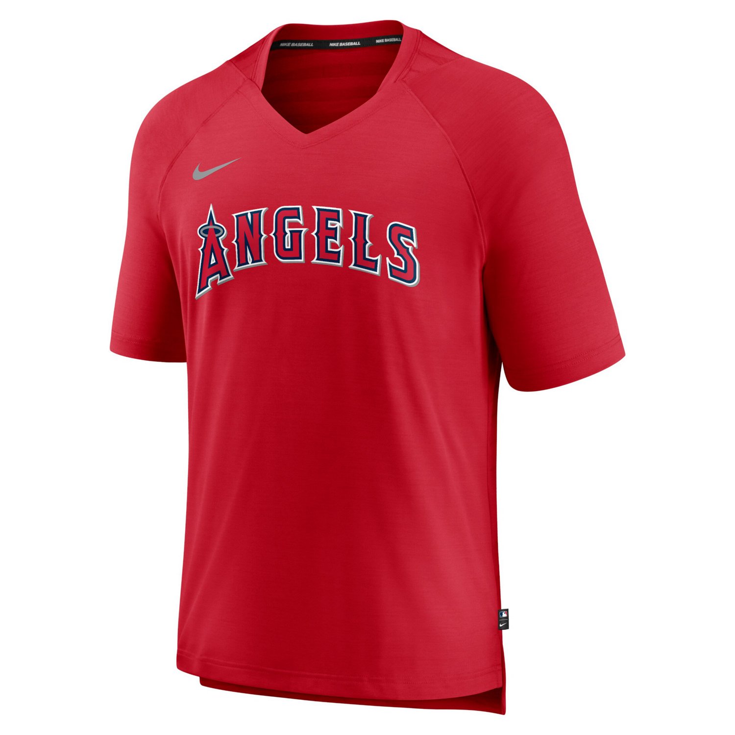Nike Los Angeles Angels Authentic Collection Pregame Raglan Performance V-Neck T-Shirt - view number 2