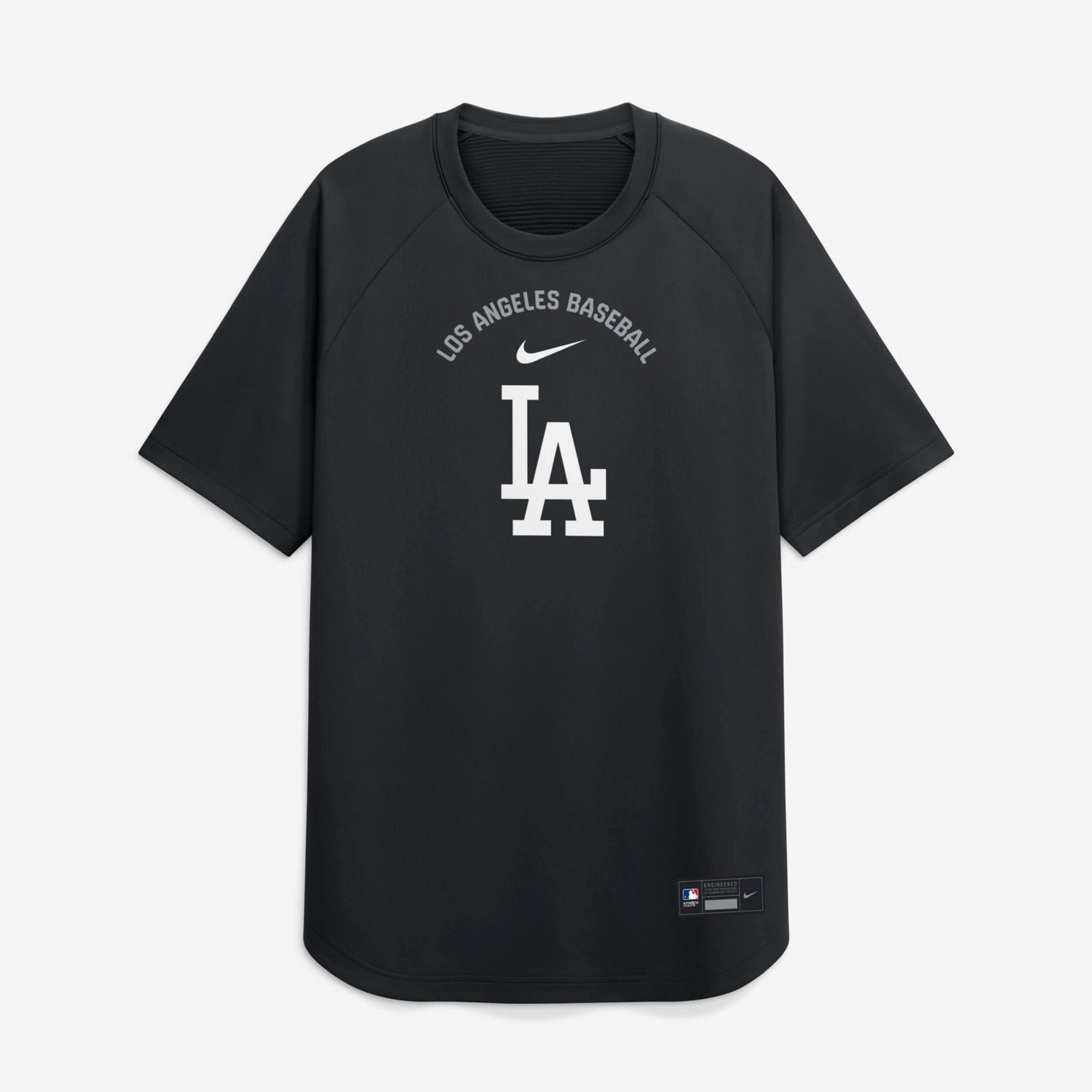 Nike Los Angeles Dodgers Authentic Collection Batting Practice Pre-Game Raglan Dri-FIT Top - view number 4