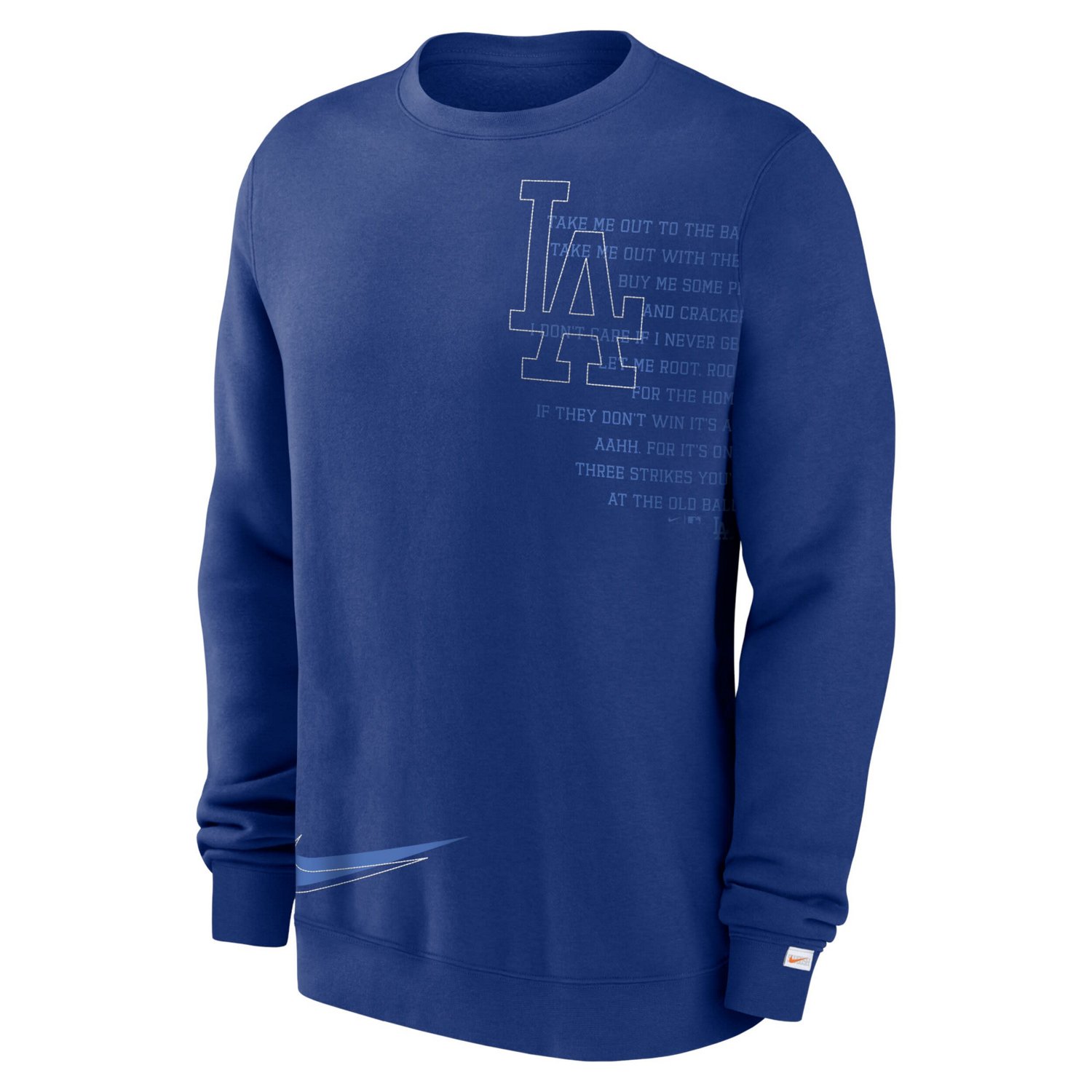 Nike Los Angeles Dodgers Statement Ball Game Fleece Pullover Sweatshirt - view number 2