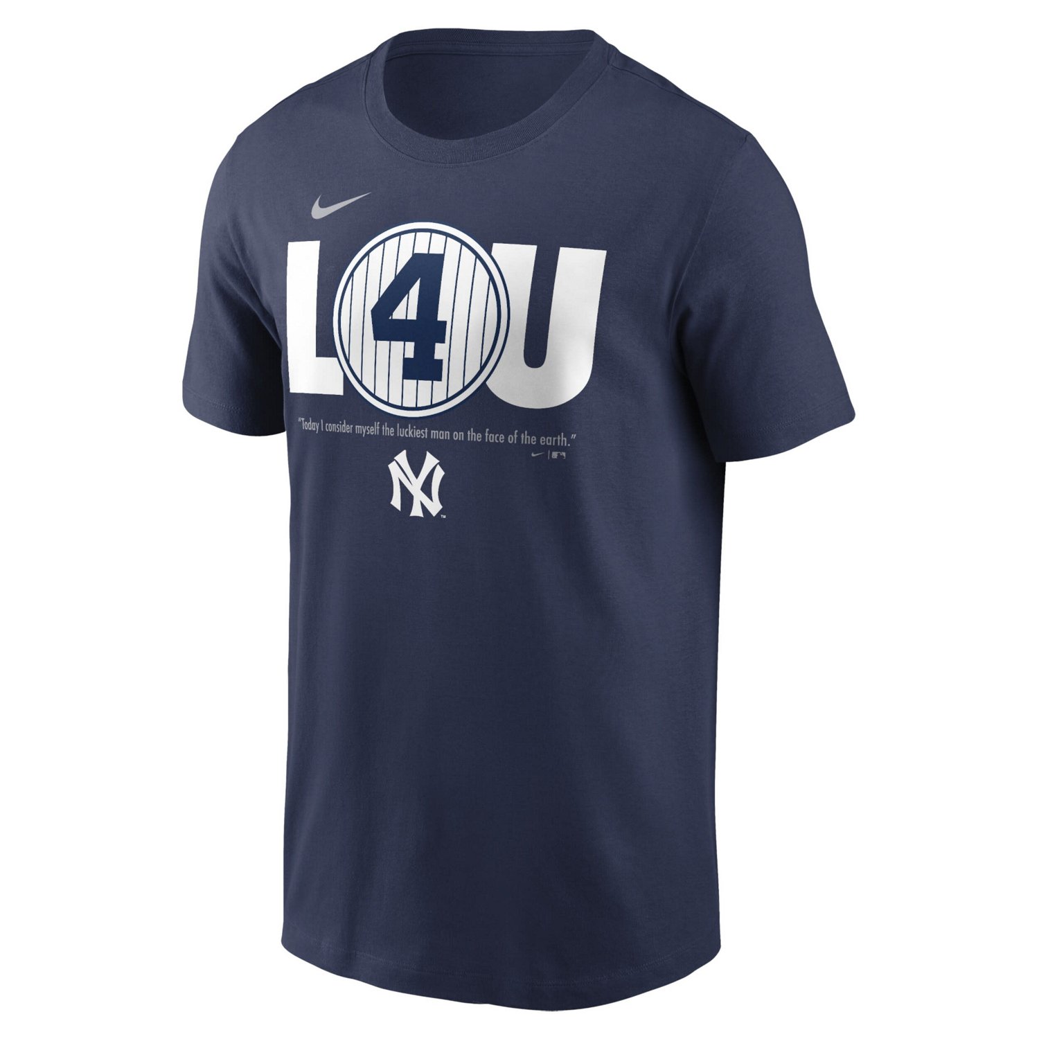 Nike Lou Gehrig New York Yankees Cooperstown Collection Lou Gehrig Day Retired Number T-Shirt - view number 2