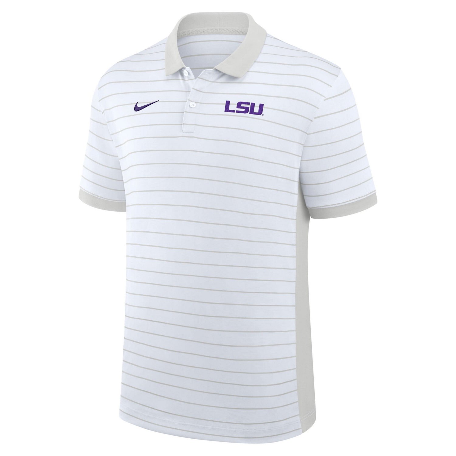Nike LSU Tigers 2025 Early Season Coaches Sideline Victory Stripe Performance Polo - view number 2